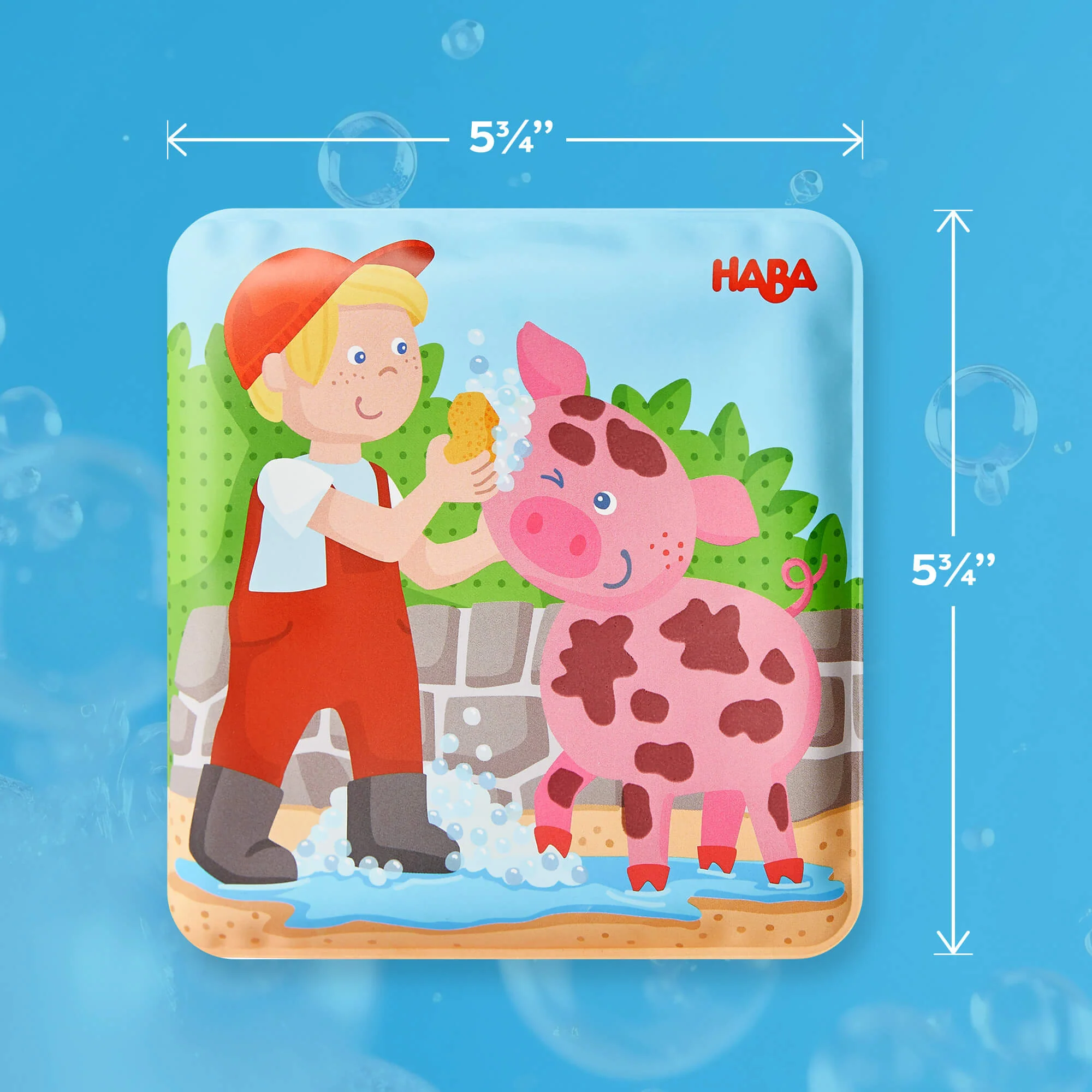 Farm Animal Wash Away Bath Book with Magic Color Change