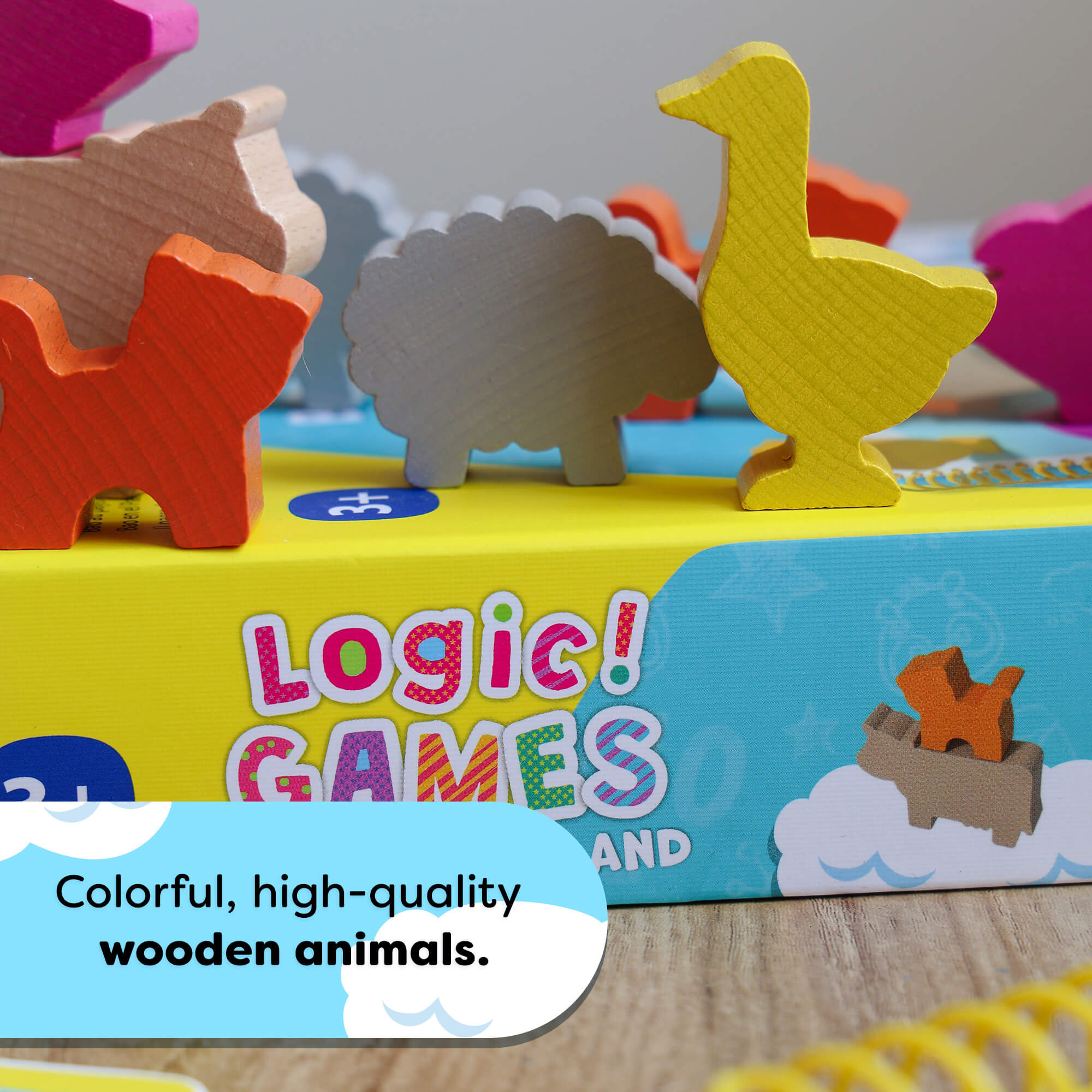 Logic GAMES Bao's Cloudland Wooden Puzzle and Stacking Game