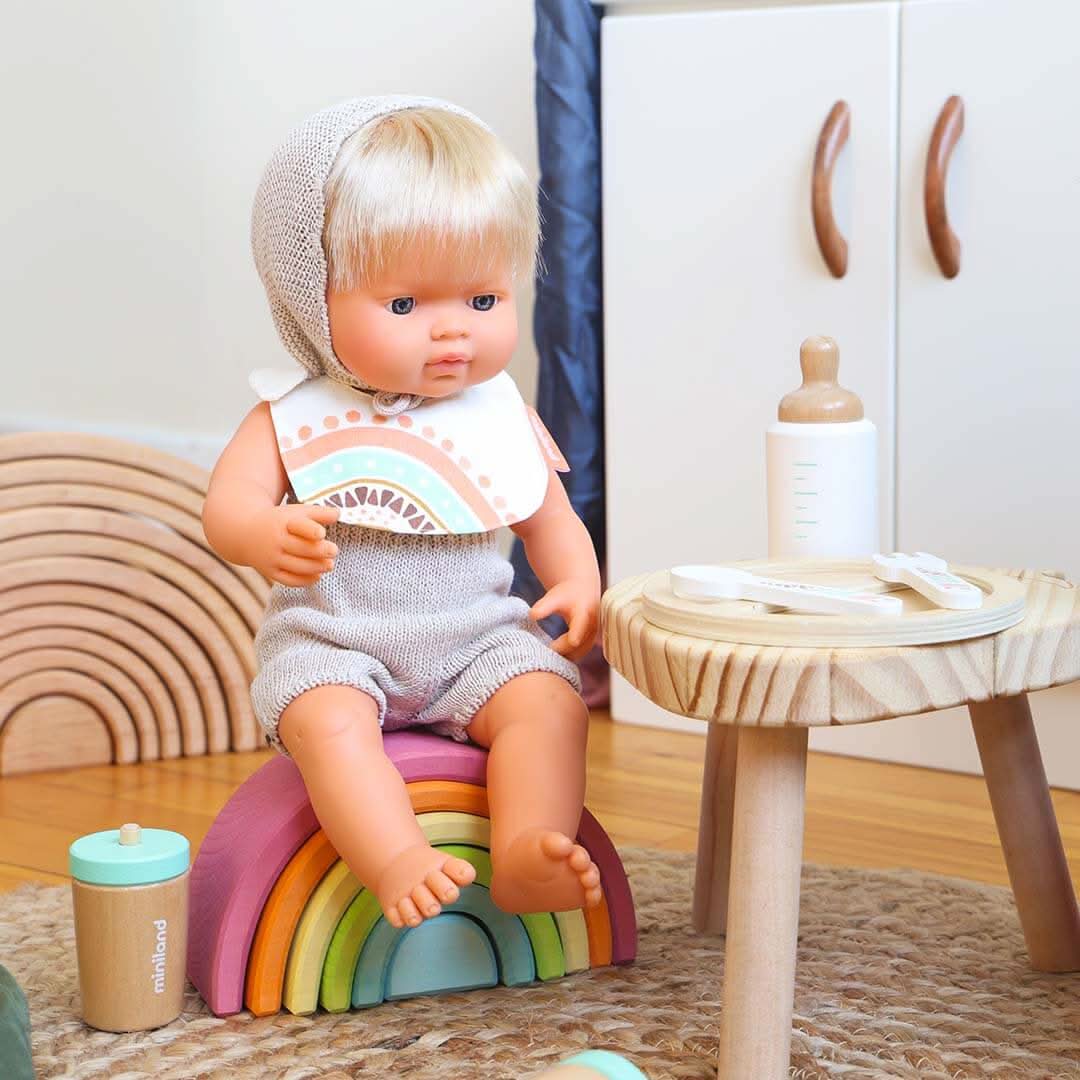 Miniland Realistic Boy Doll 15 Inch with Movable Limbs
