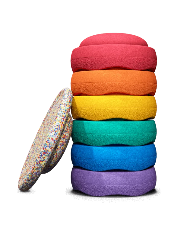 Stapelstein Balance and Stepping Stone Set With Balance Board
