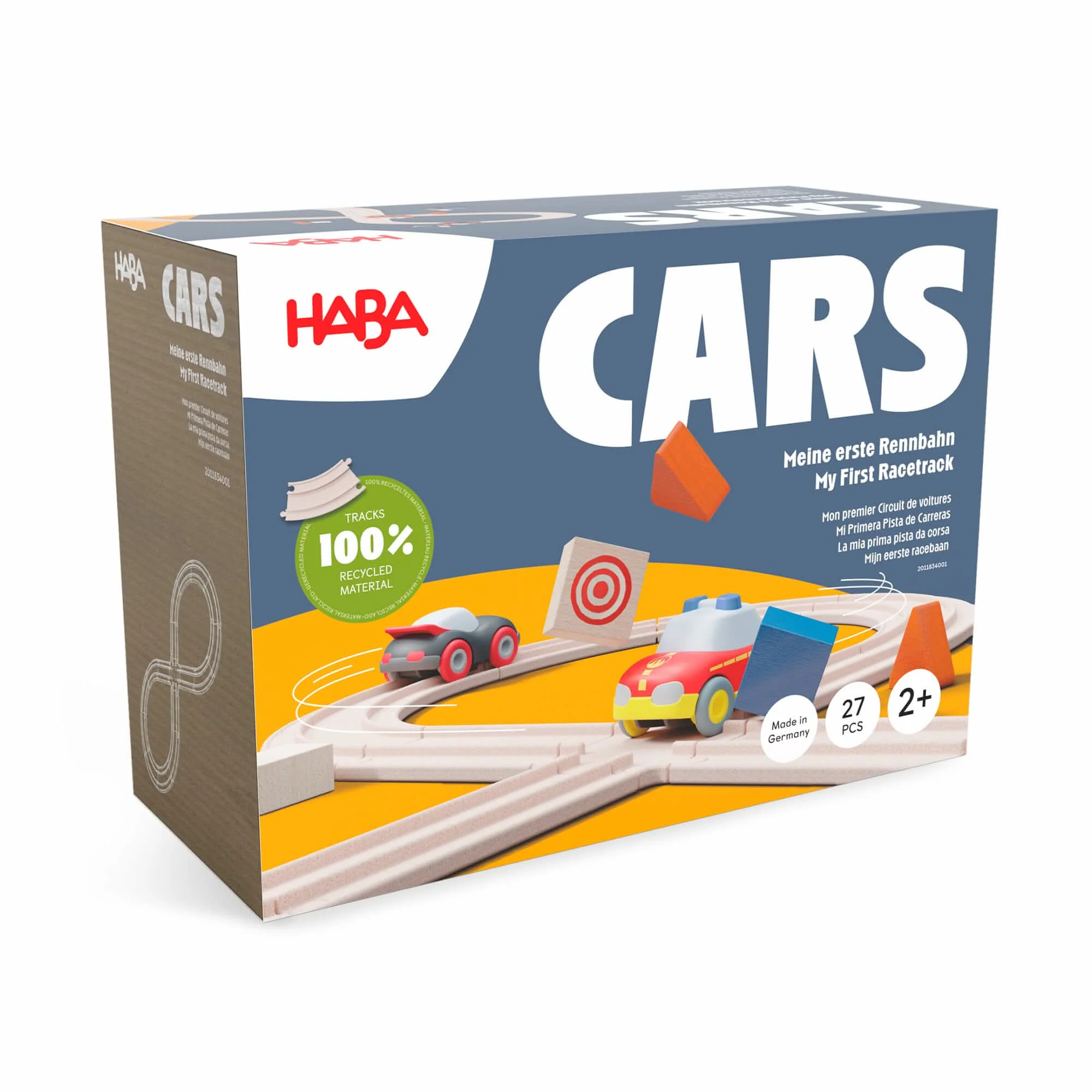 HABA Cars My First Racetrack Set for Little Car Fans