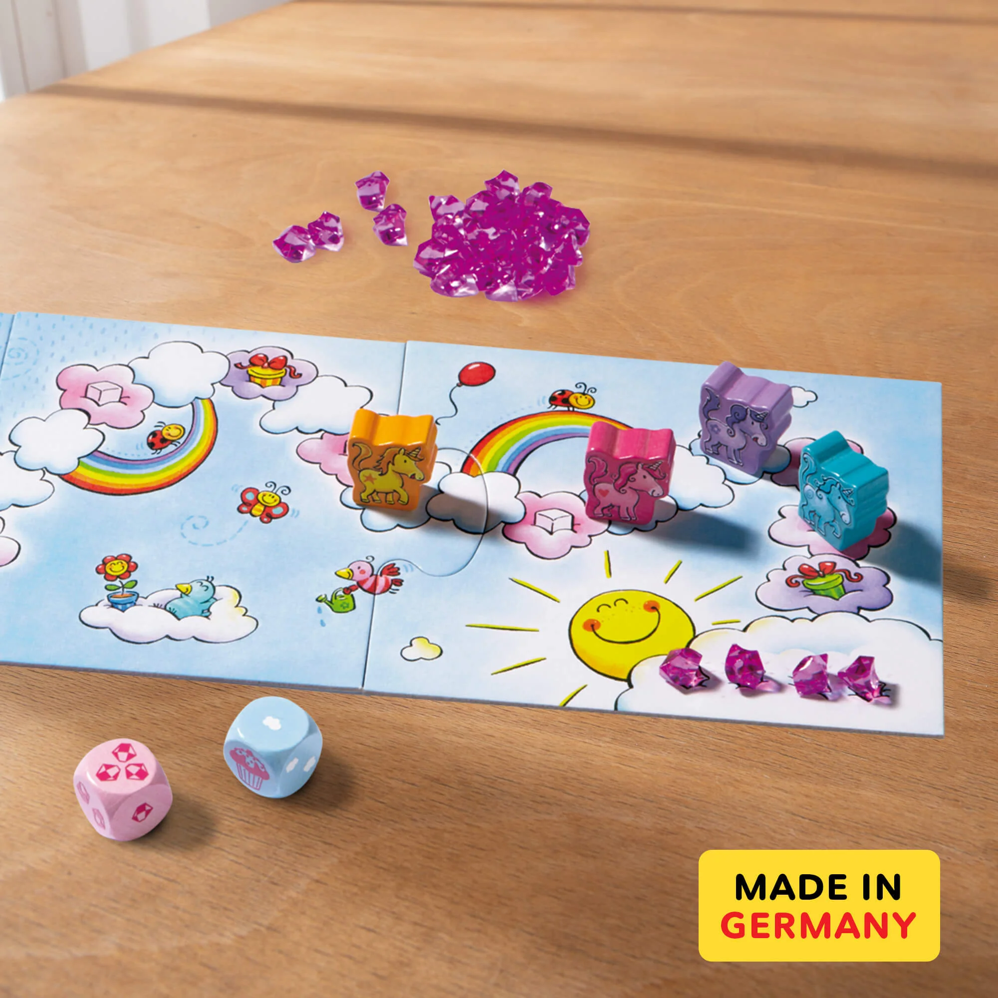 Unicorn Glitterluck Cloud Crystals Game for 2-4 Players