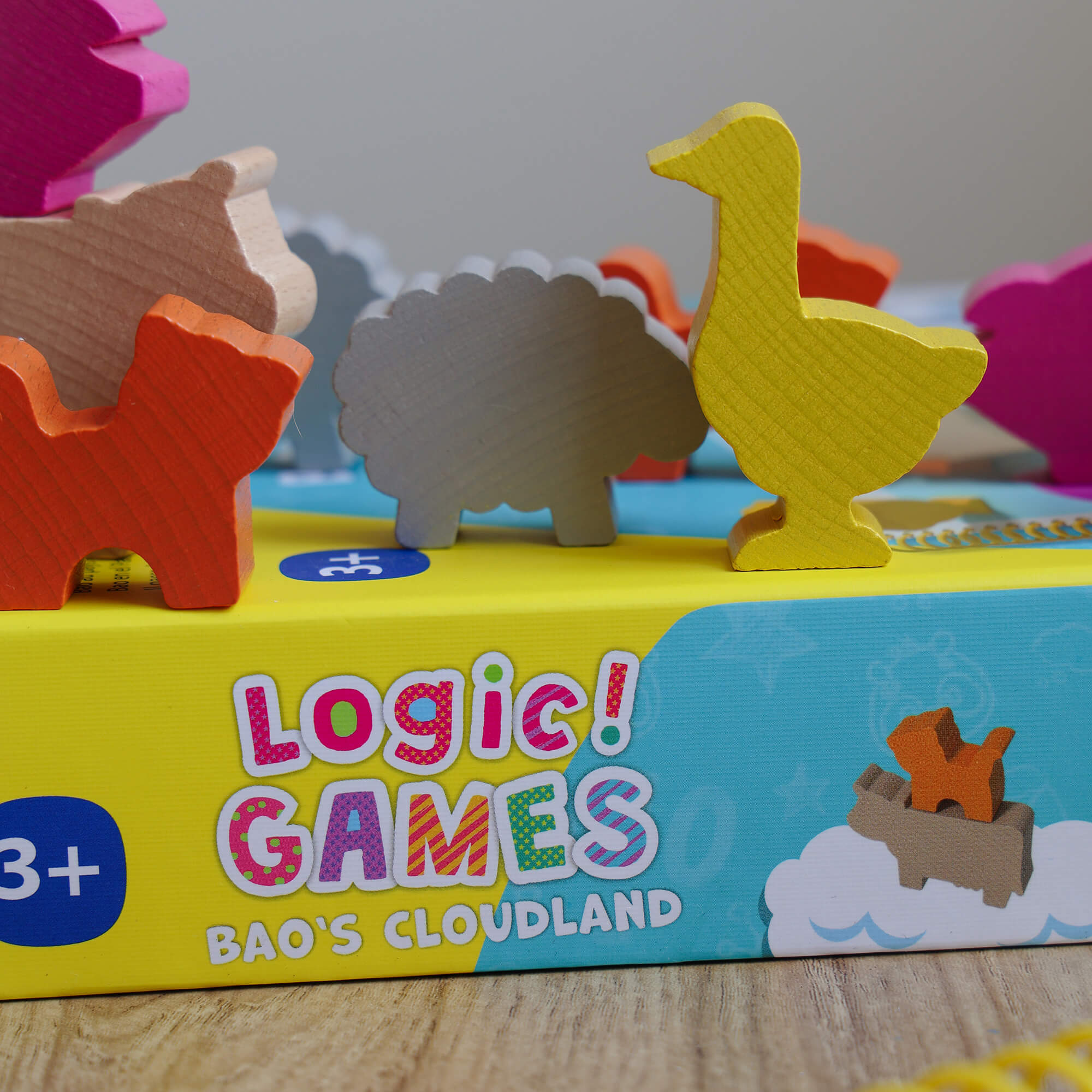 Logic GAMES Bao's Cloudland Wooden Puzzle and Stacking Game