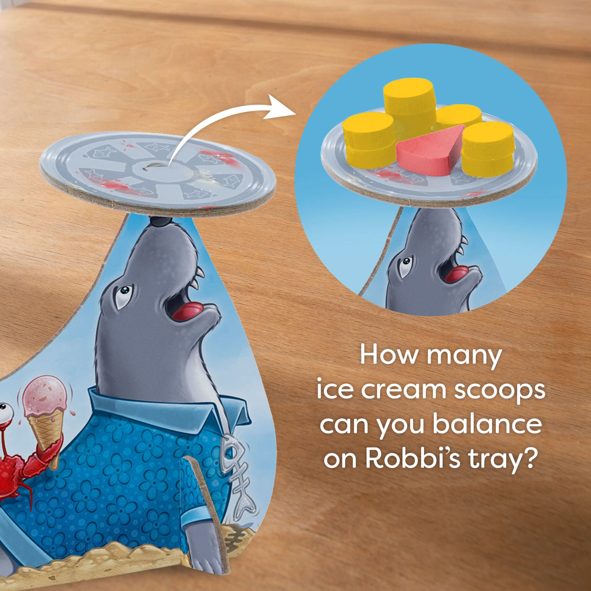 Robbi Gelato Wobbly Seal Balancing Game for 2 to 4 Players