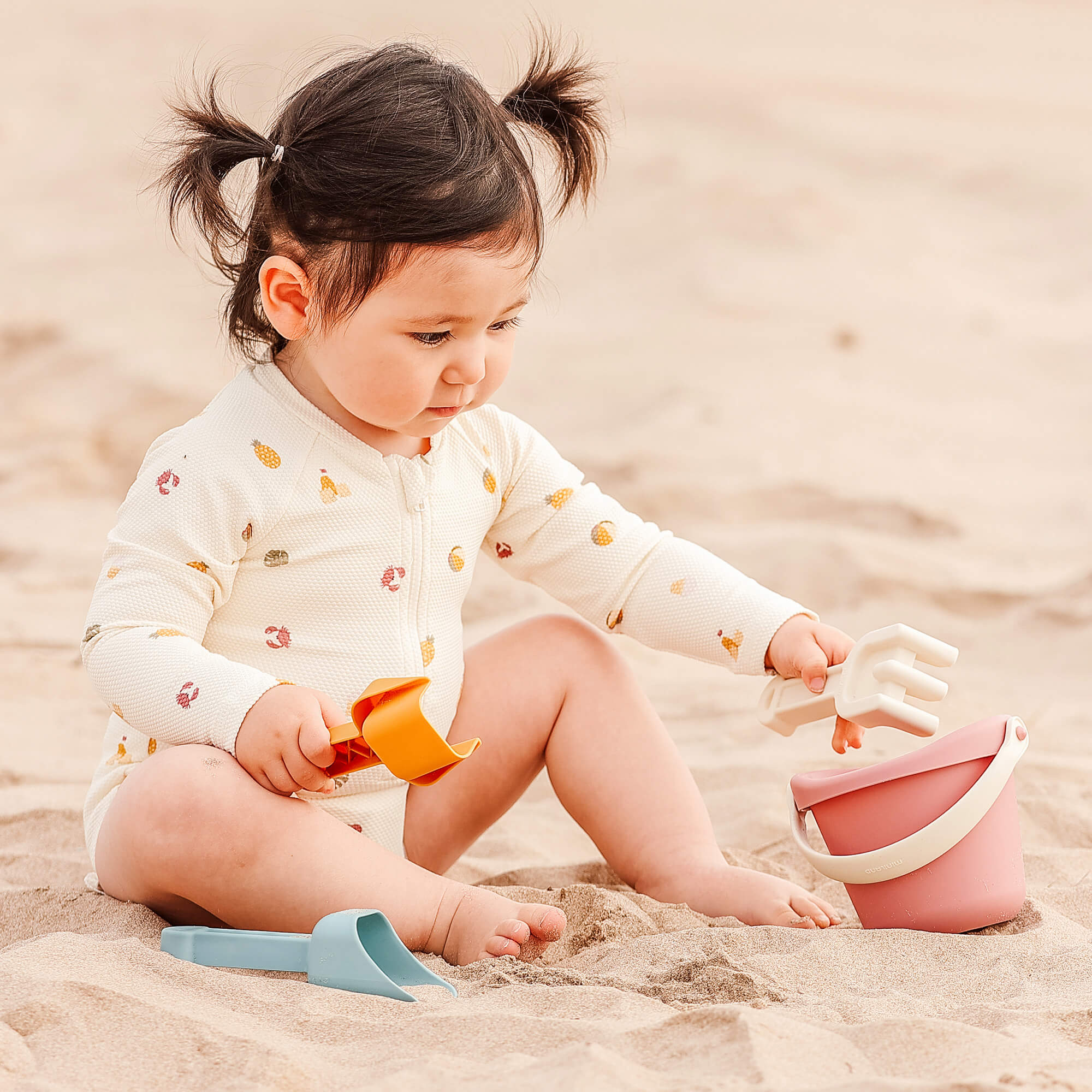 Miniland ECO Small Sand Toys Set for Toddlers, 4 Pieces