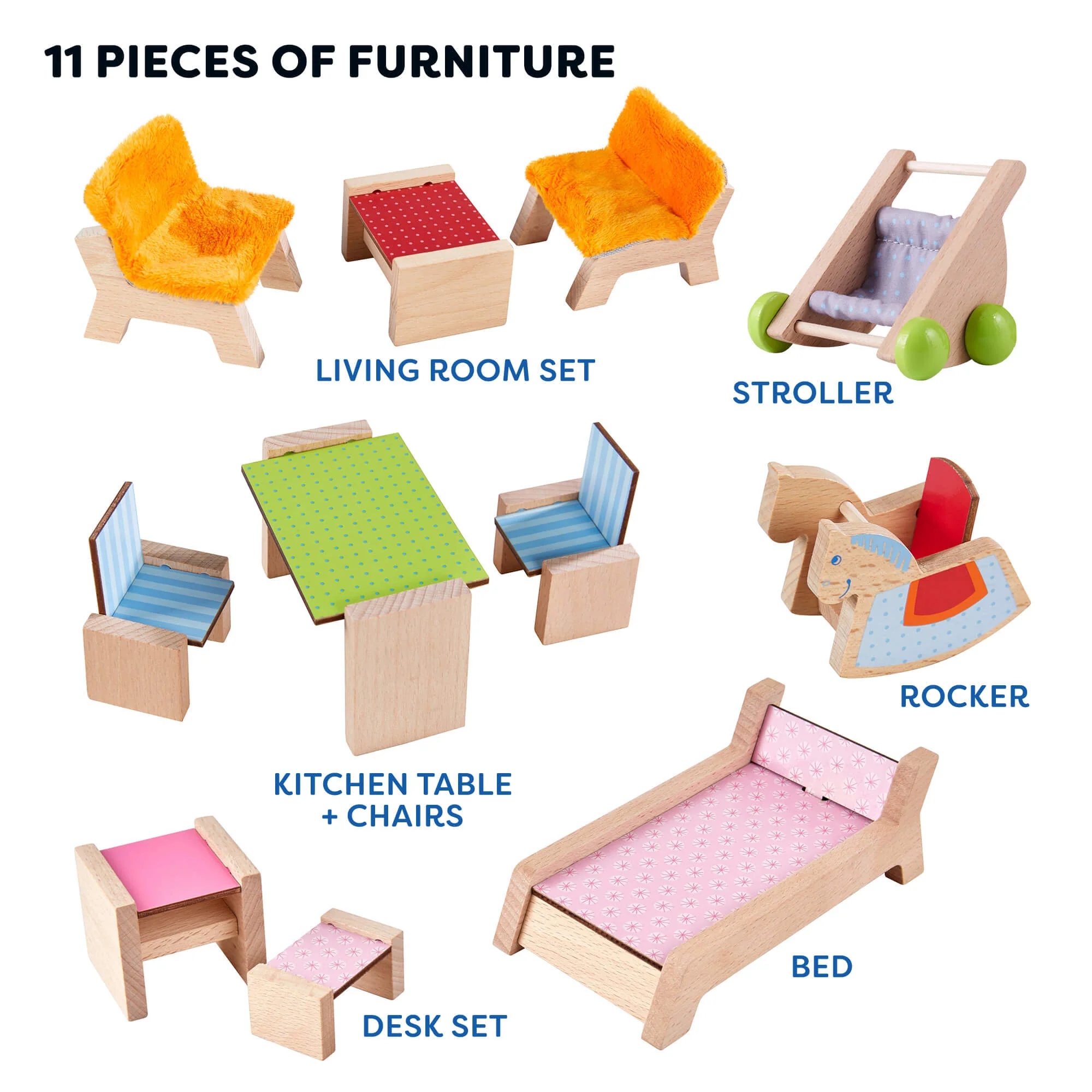 Little Friends Ultimate Dollhouse Friends Bundle with Town Villa and 8 Dolls