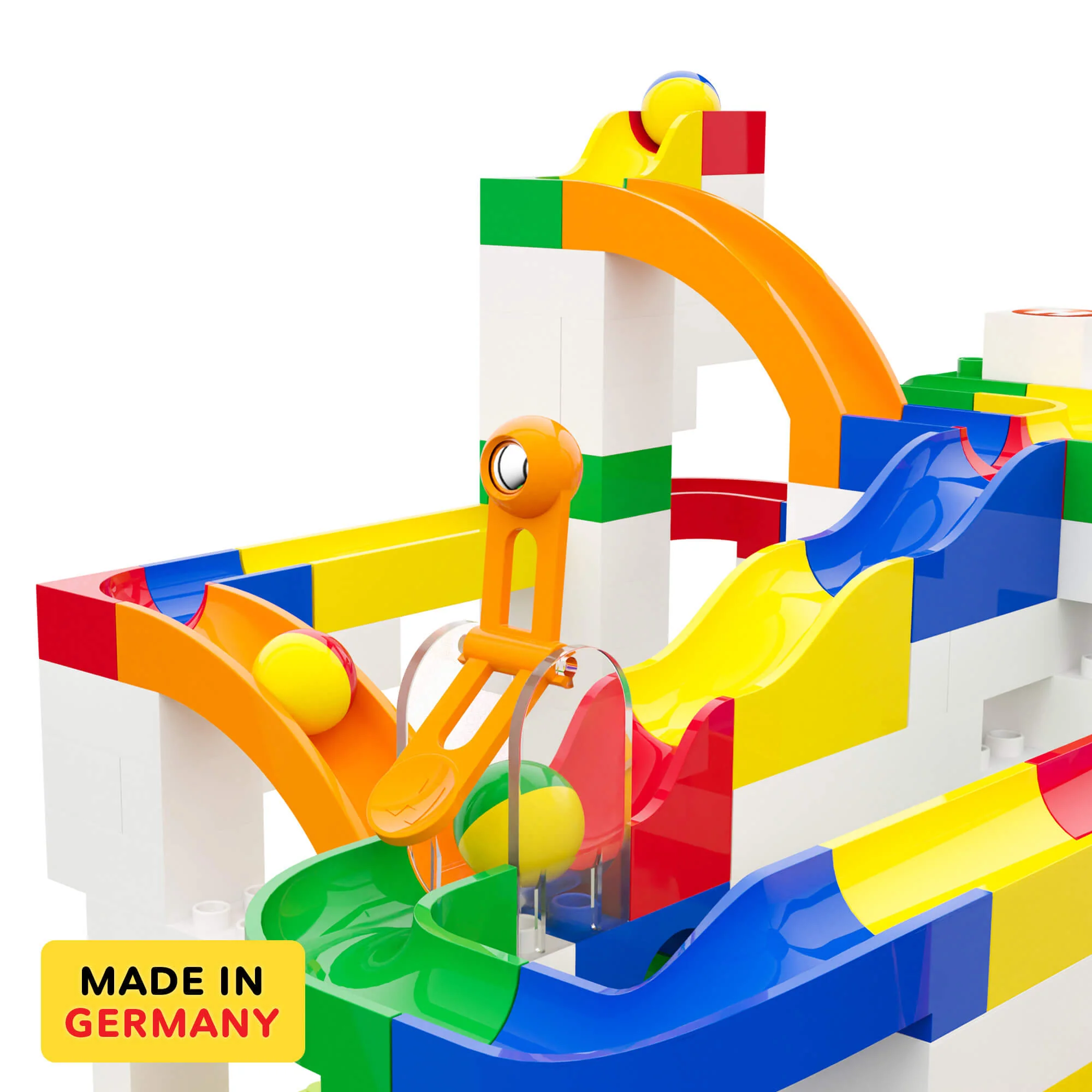 Hubelino Value Bundle Marble Run Construction Set with Gravity Hammer