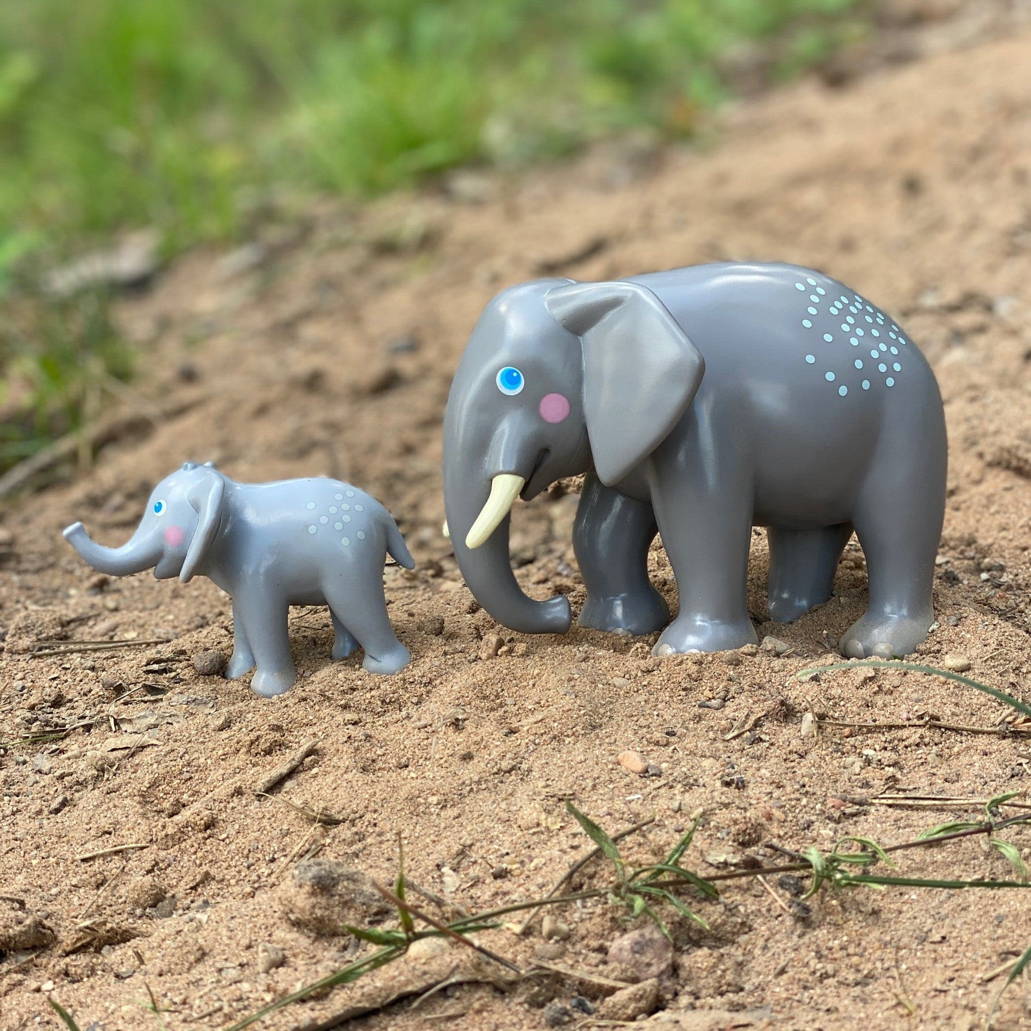 HABA Little Friends Safari Animals Bundle with Tiger, Crocodile, Elephant and Monkey