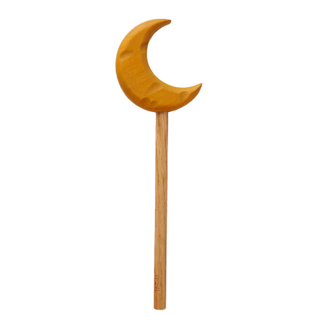 Wooden Moon Wand in Milk Paint by Bella Luna Toys
