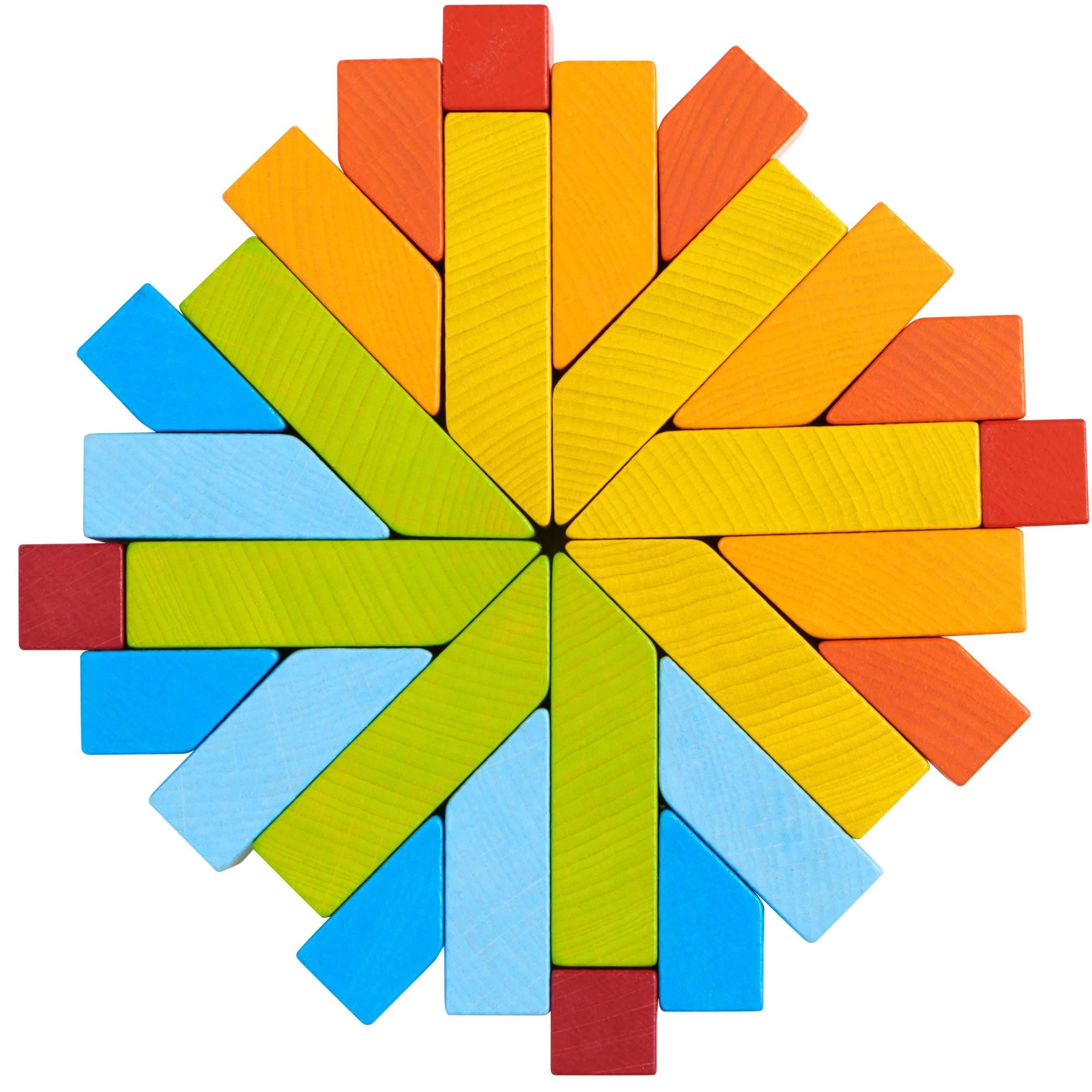 Creative Stones 3D Wooden Arranging Blocks Game with Template Cards