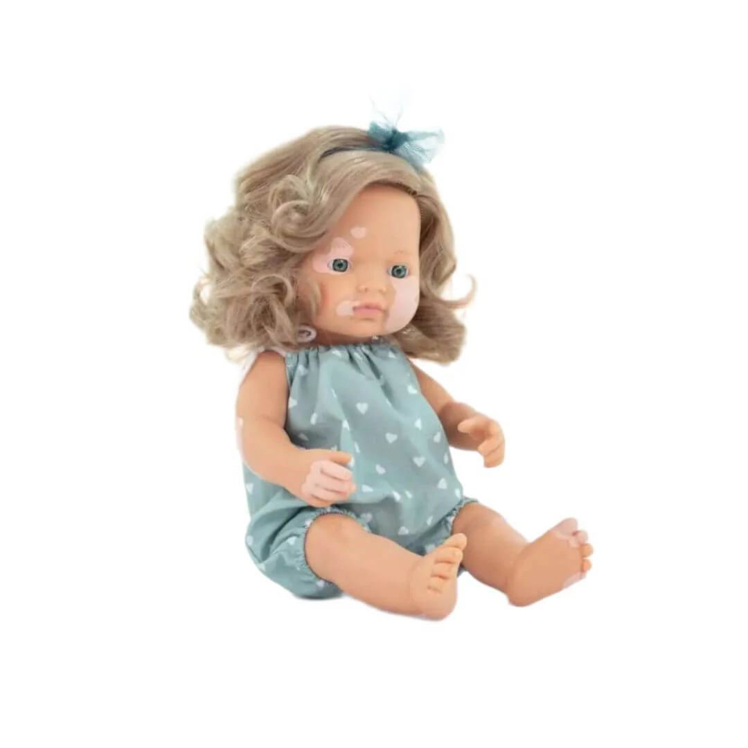Miniland My Friends & Me 15" Doll with Vitiligo, Girl