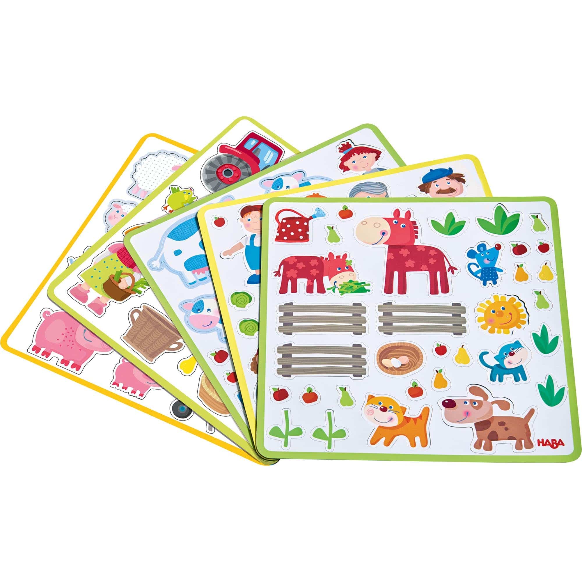 Peter and Pauline's Farm Magnetic Game with 4 Background Scenes