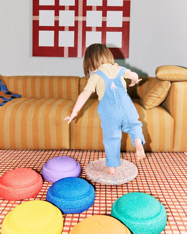 Stapelstein Balance and Stepping Stone Set With Balance Board