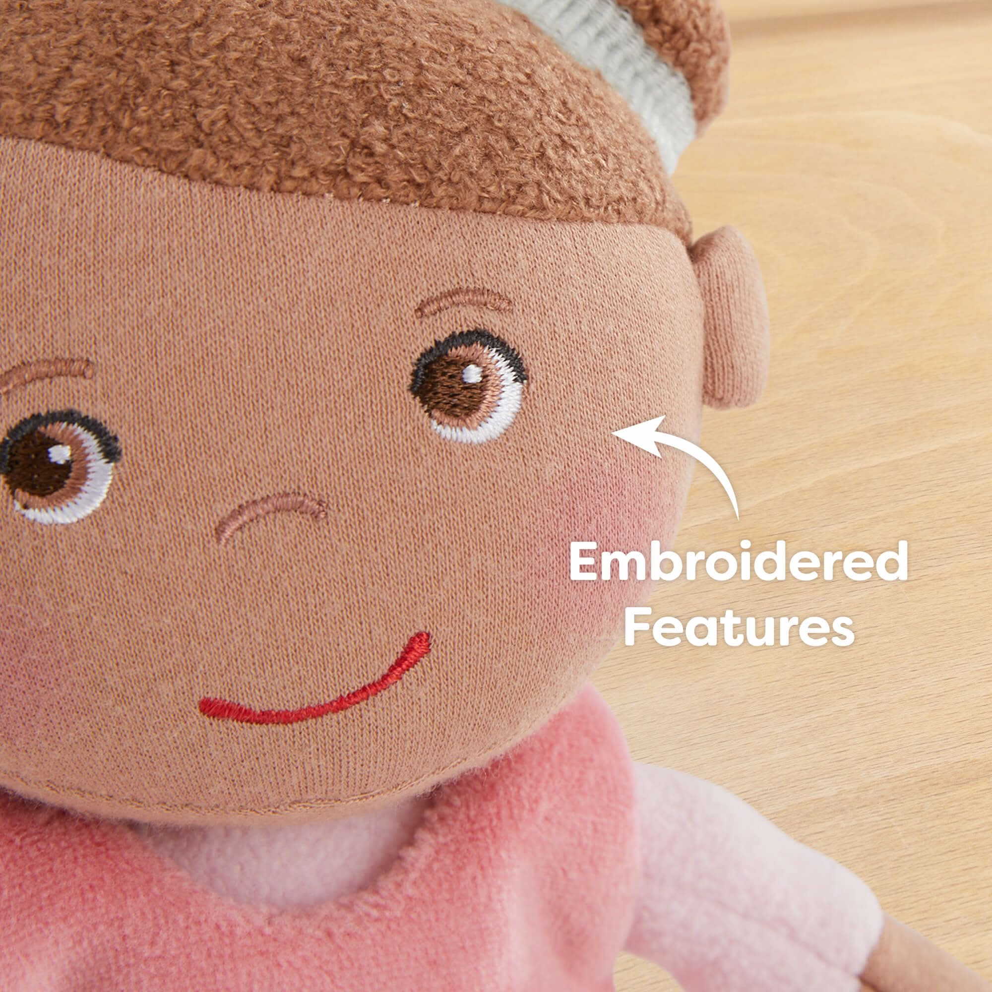 Camilla Snug Up Doll with Pink Dress and Striped Tights