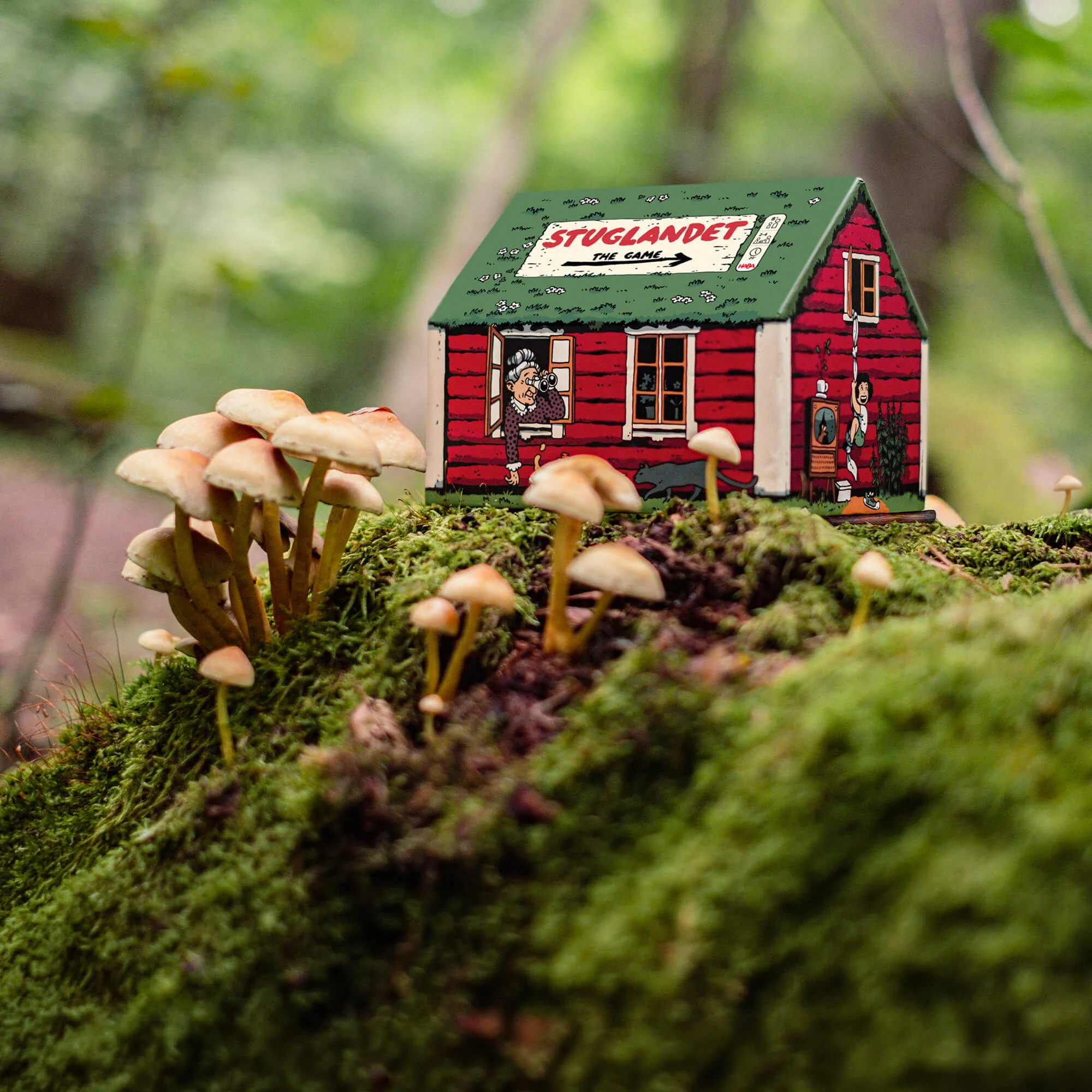 Stuglandet Cabin Game Scandinavian Roll and Place Family Strategy