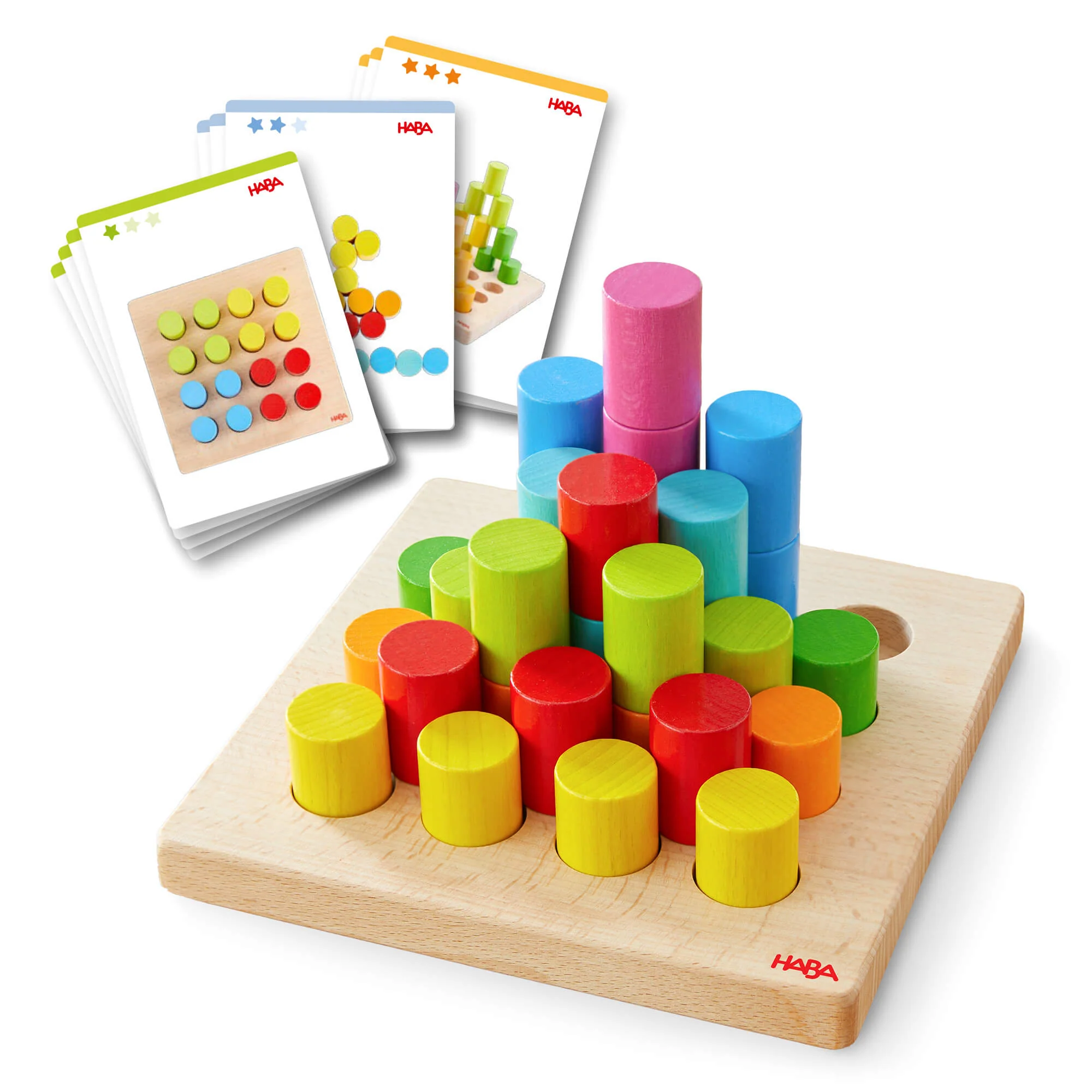 Colorful Towers 木制堆叠游戏，含插板和挑战卡