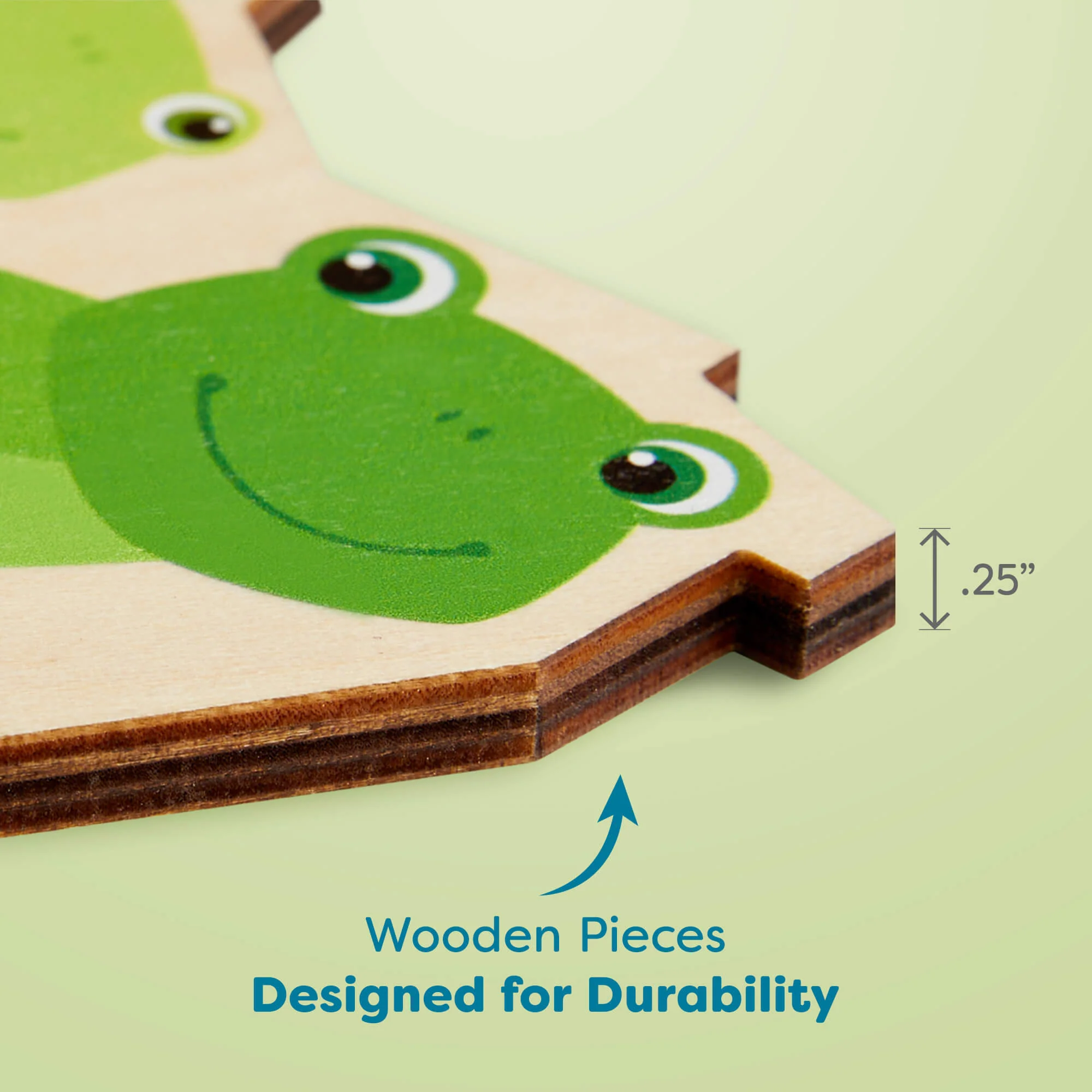 Butterfly 2-in-1 Wooden Puzzle with Double-Sided Pieces