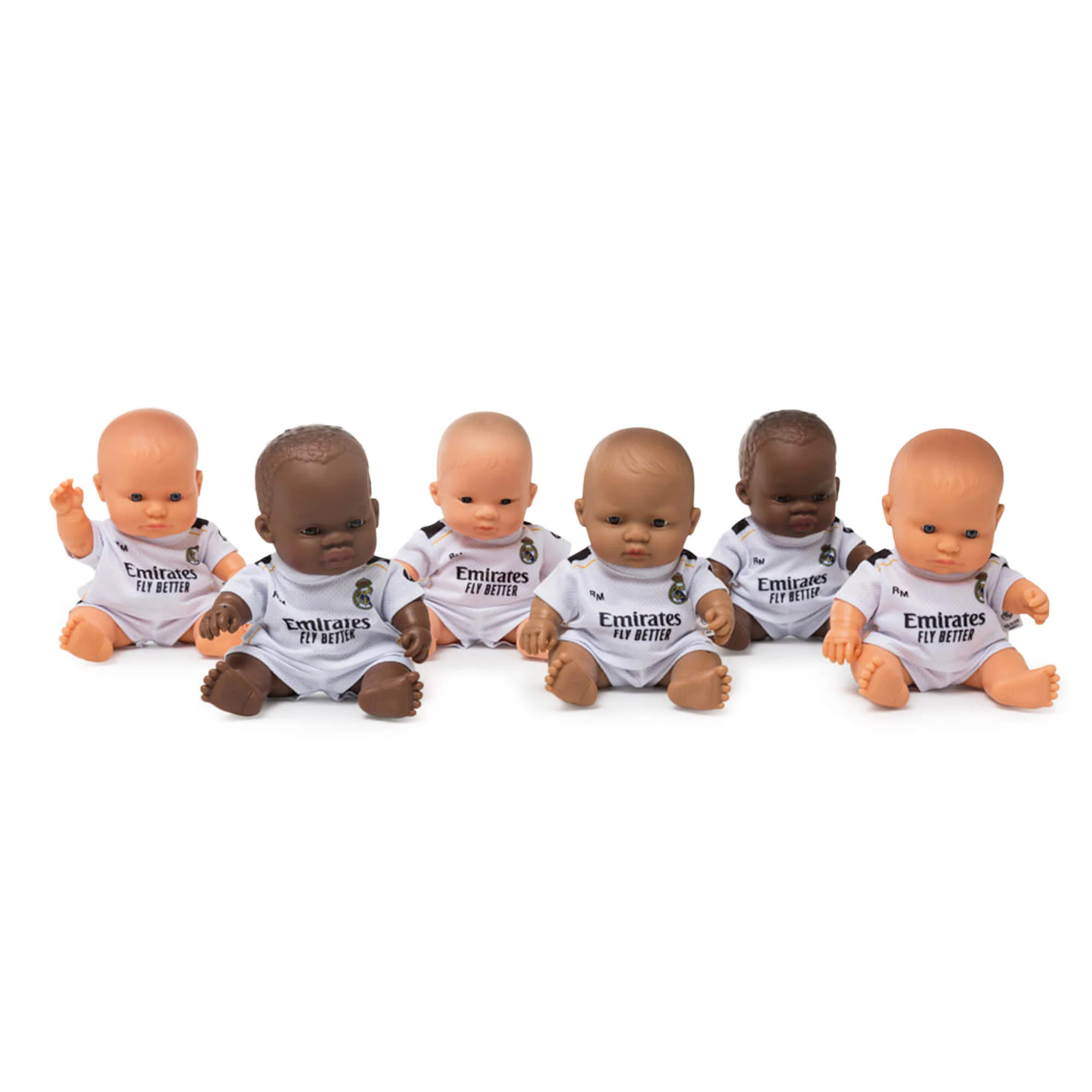 Miniland Real Madrid Baby Doll in Official Home Kit
