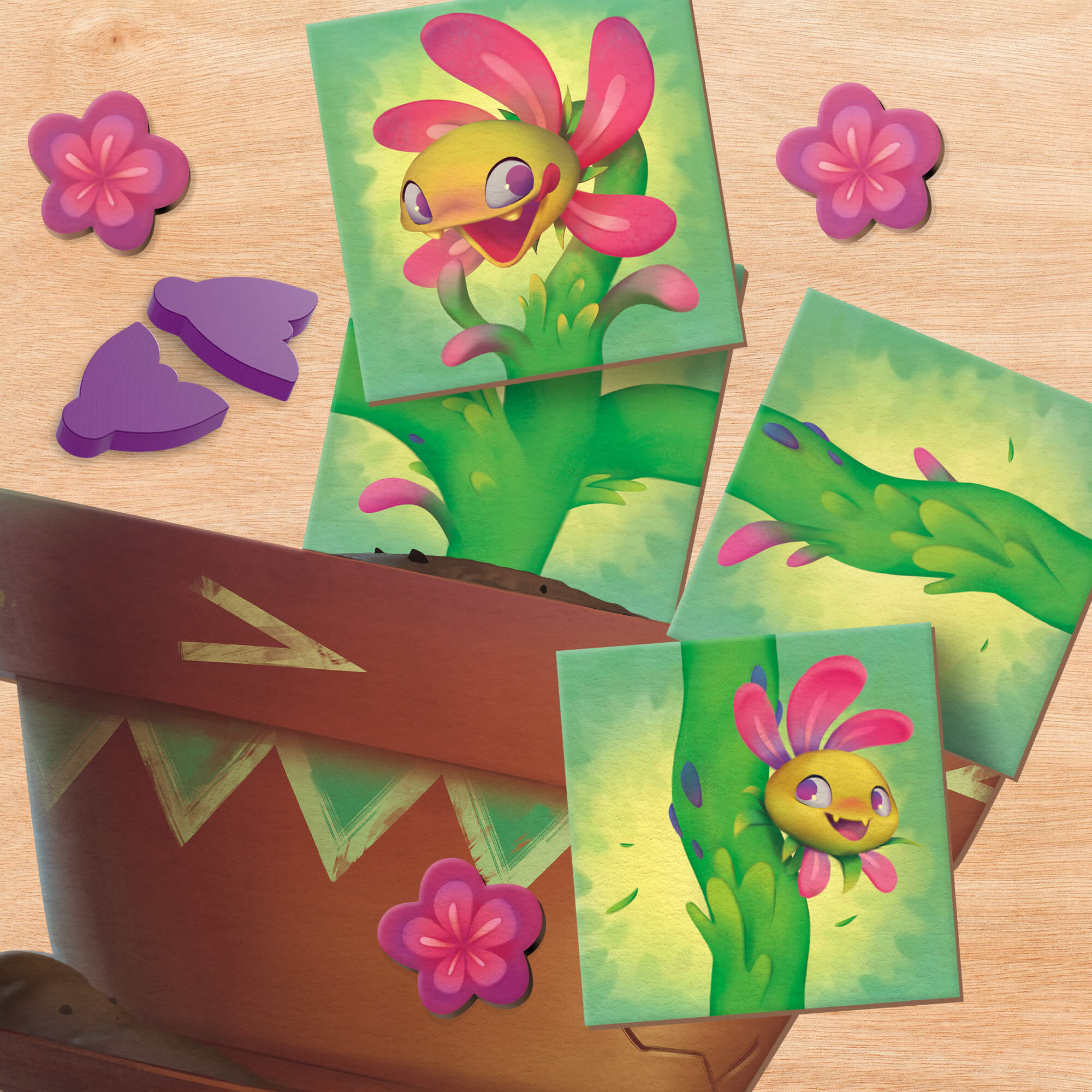 Carni Flora Strategic Tile Placement Game for Family Game Night