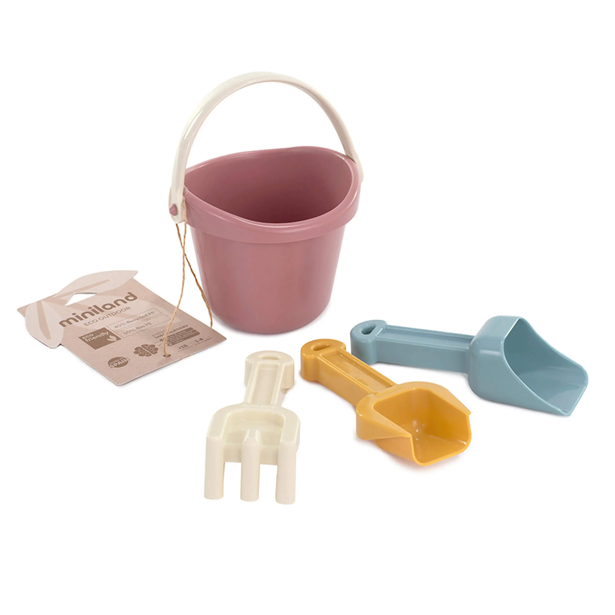 Miniland ECO Small Sand Toys Set for Toddlers, 4 Pieces