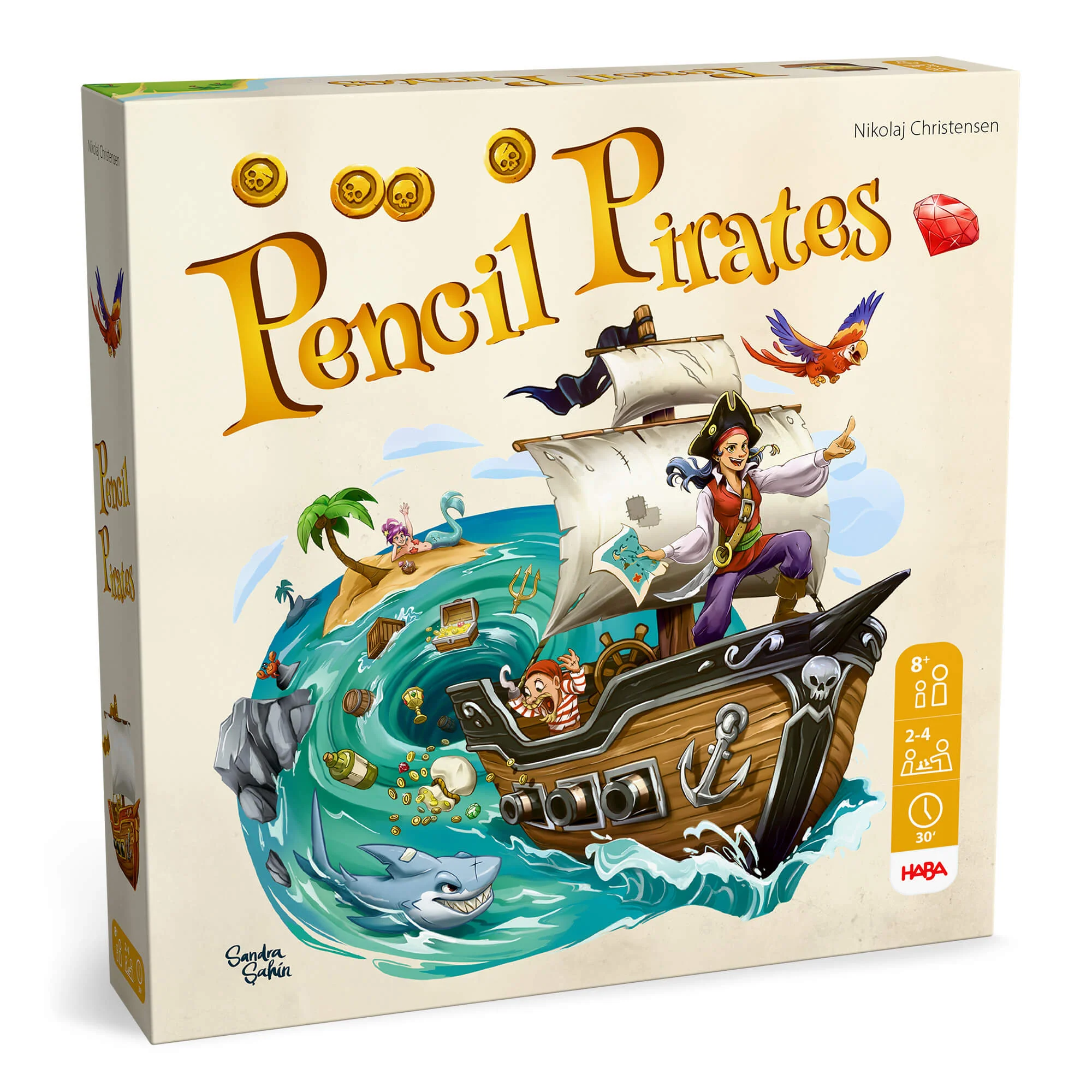 Pencil Pirates Treasure Hunt Family Drawing Game