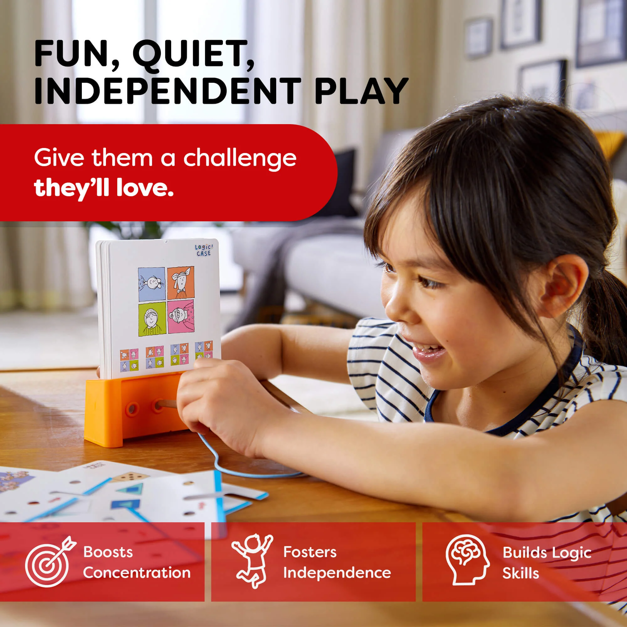 Logic! CASE 7+ Starter Set Puzzle Game for Confident Young Thinkers