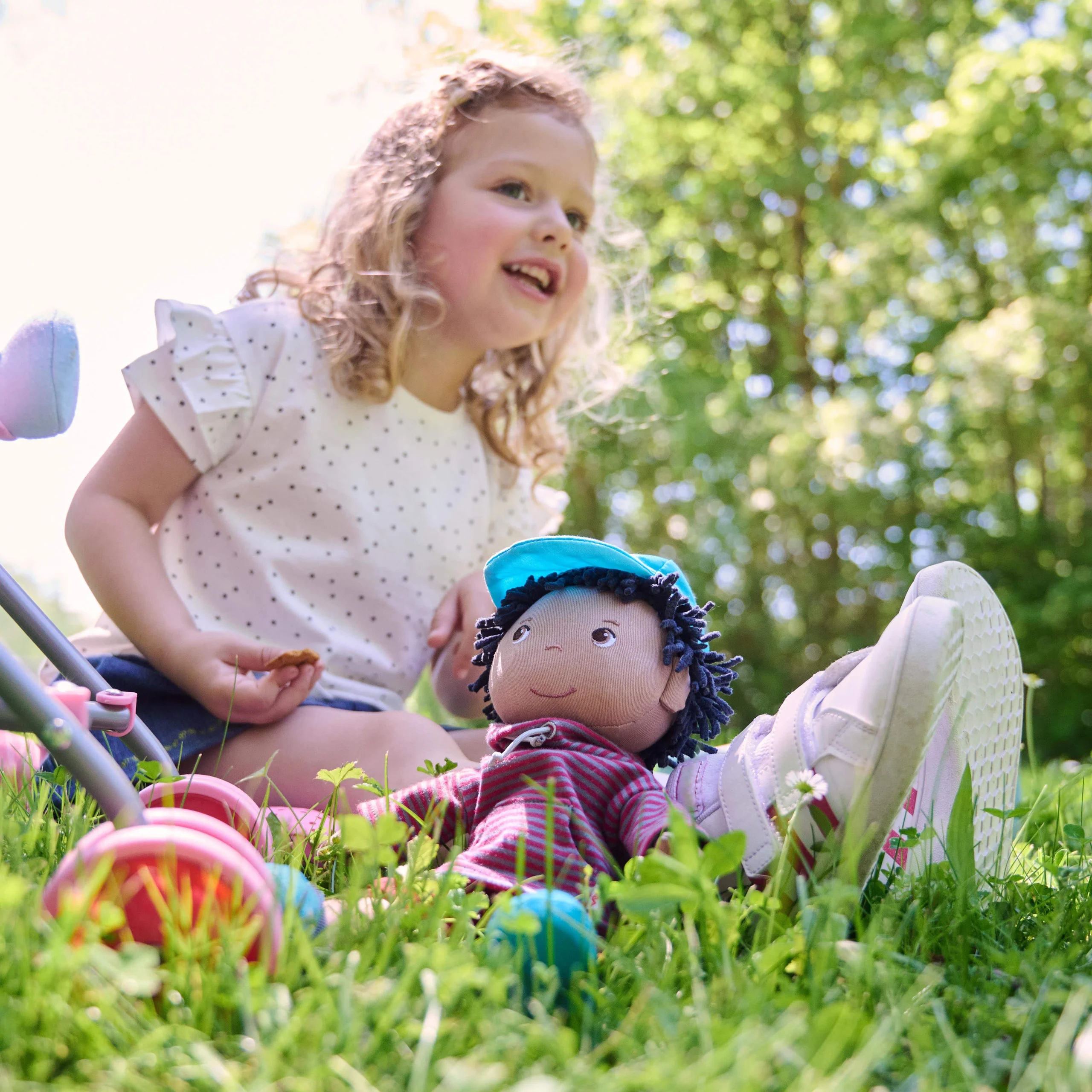 William 12" Soft Boy Doll with Chenille Hair and Baseball Cap