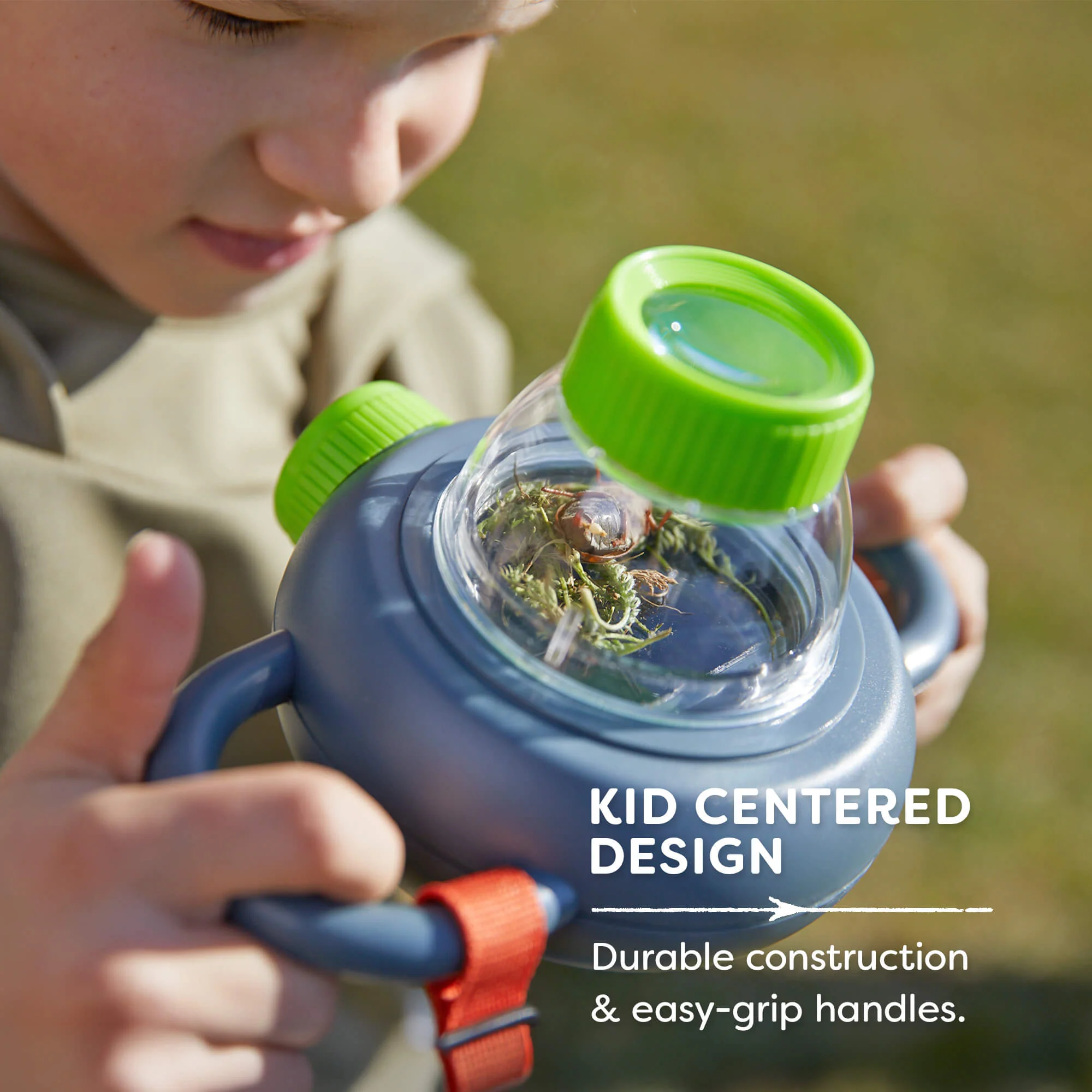 Terra Kids Exploration Magnifier with Carabiner Clip and Mirror