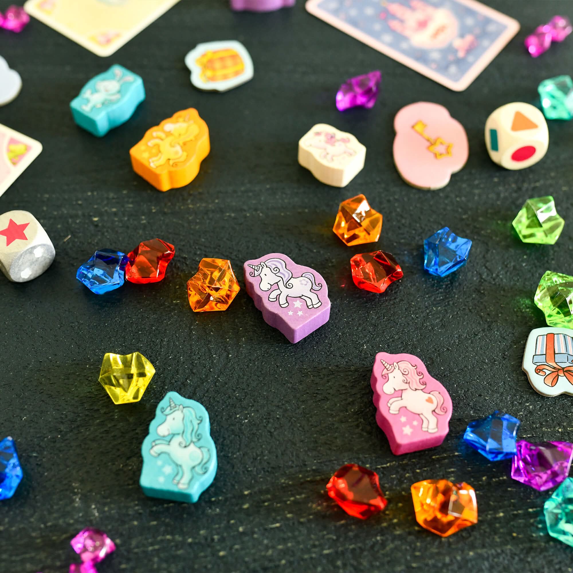 HABA Unicorn Glitterluck Game Collection with 9 Games