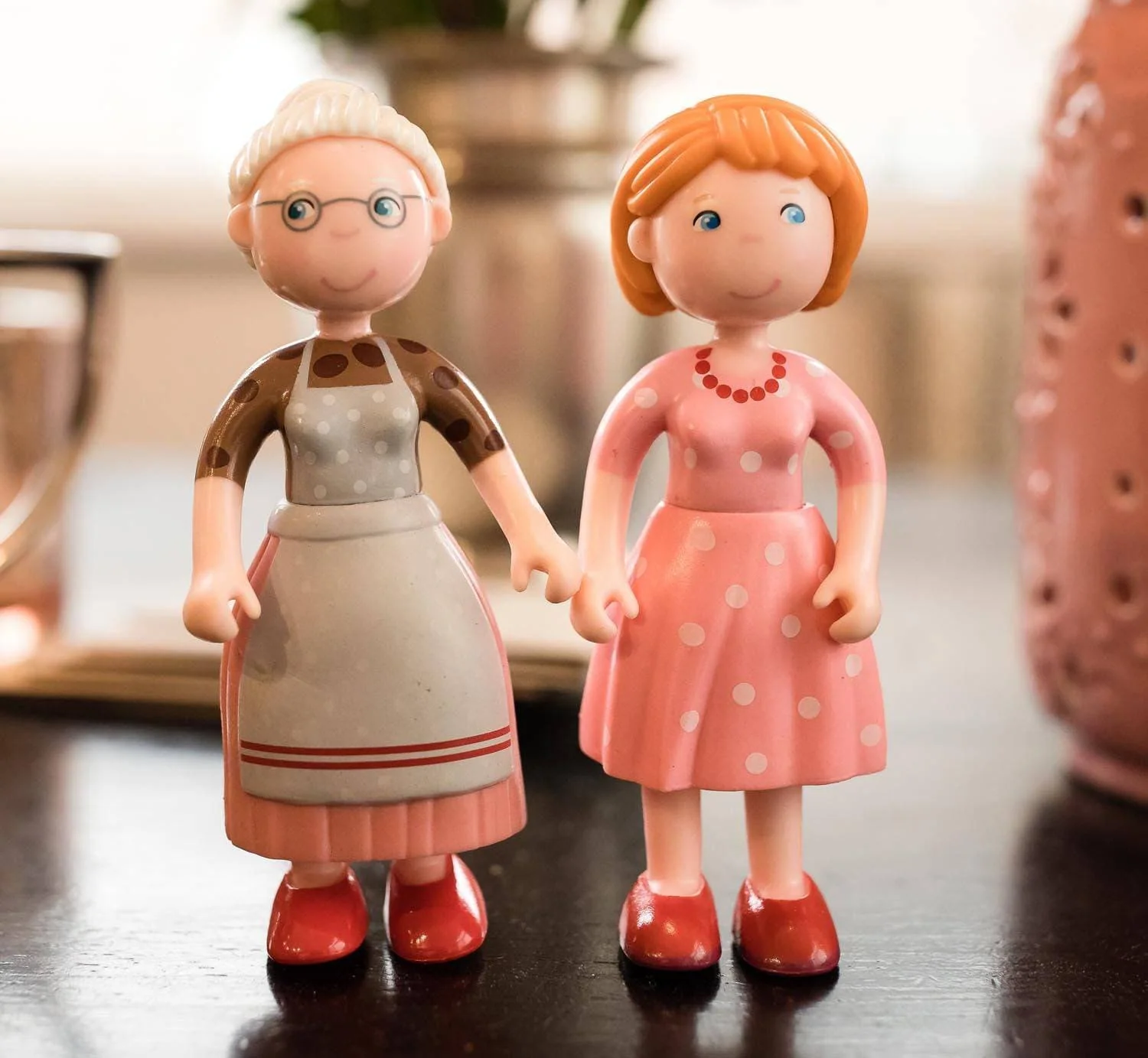 HABA Little Friends Mom Katrin Doll in Polka-Dot Dress