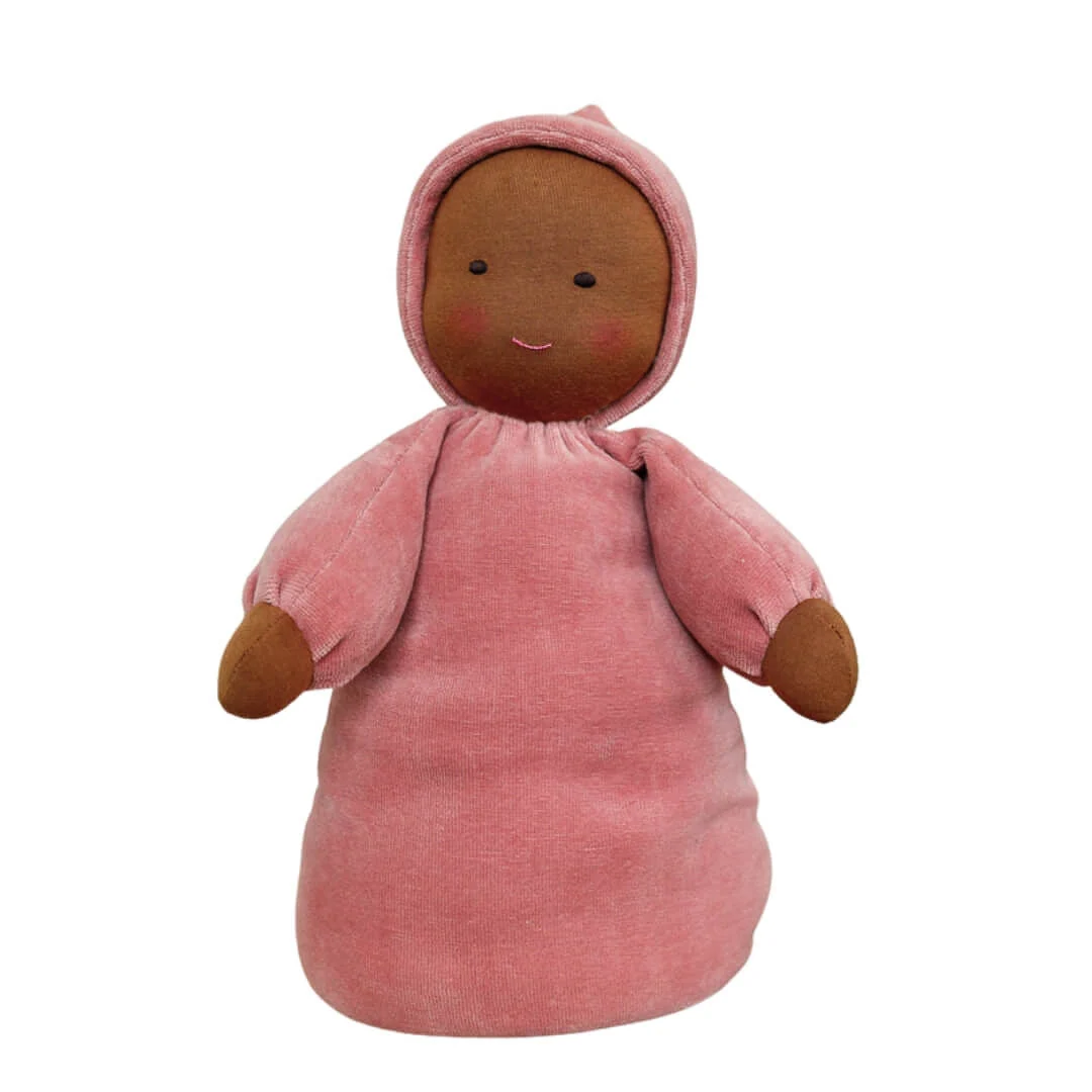 Bella Luna Waldorf Weighted Doll in Dark Skin Tone for Comfort and Calm