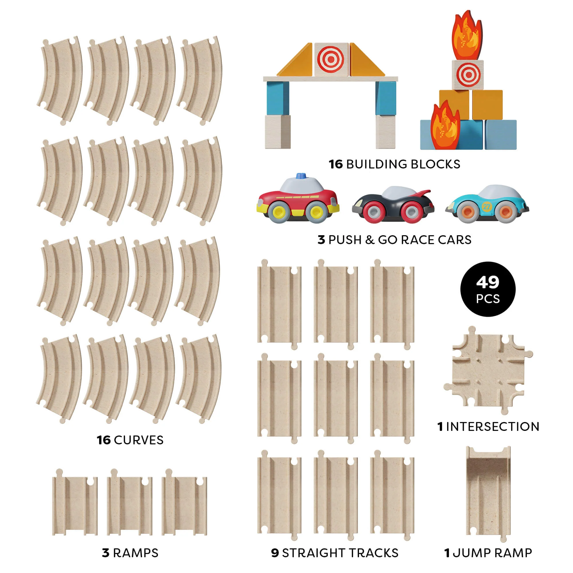 HABA Cars Ultimate Bundle: Racetrack, Stunt Jump & Expansion Sets