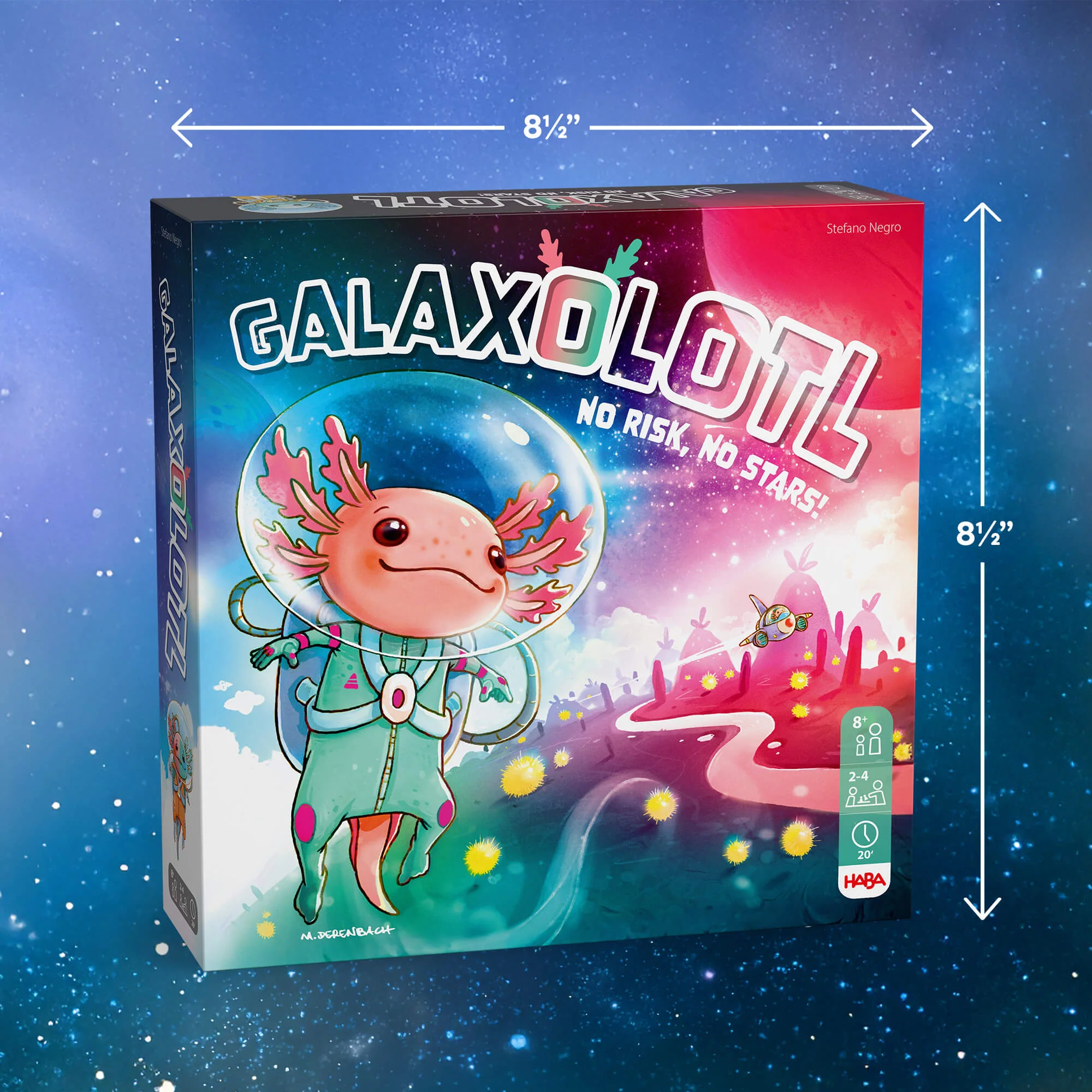 Galaxolotl 策略卡牌游戏，适合 8 岁及以上儿童