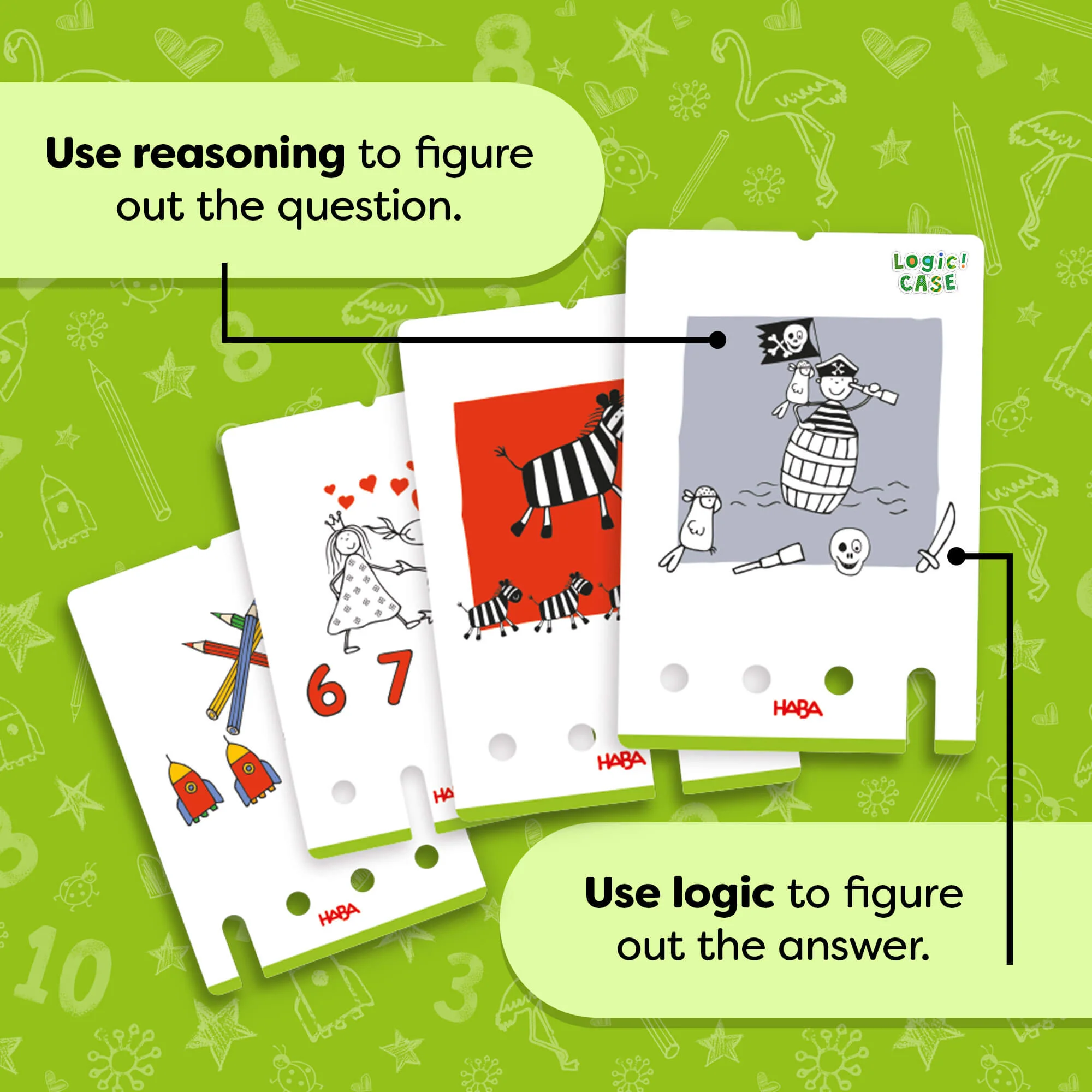 Logic! CASE 5+ Starter Set Self-Check Puzzle Game for Ages 5