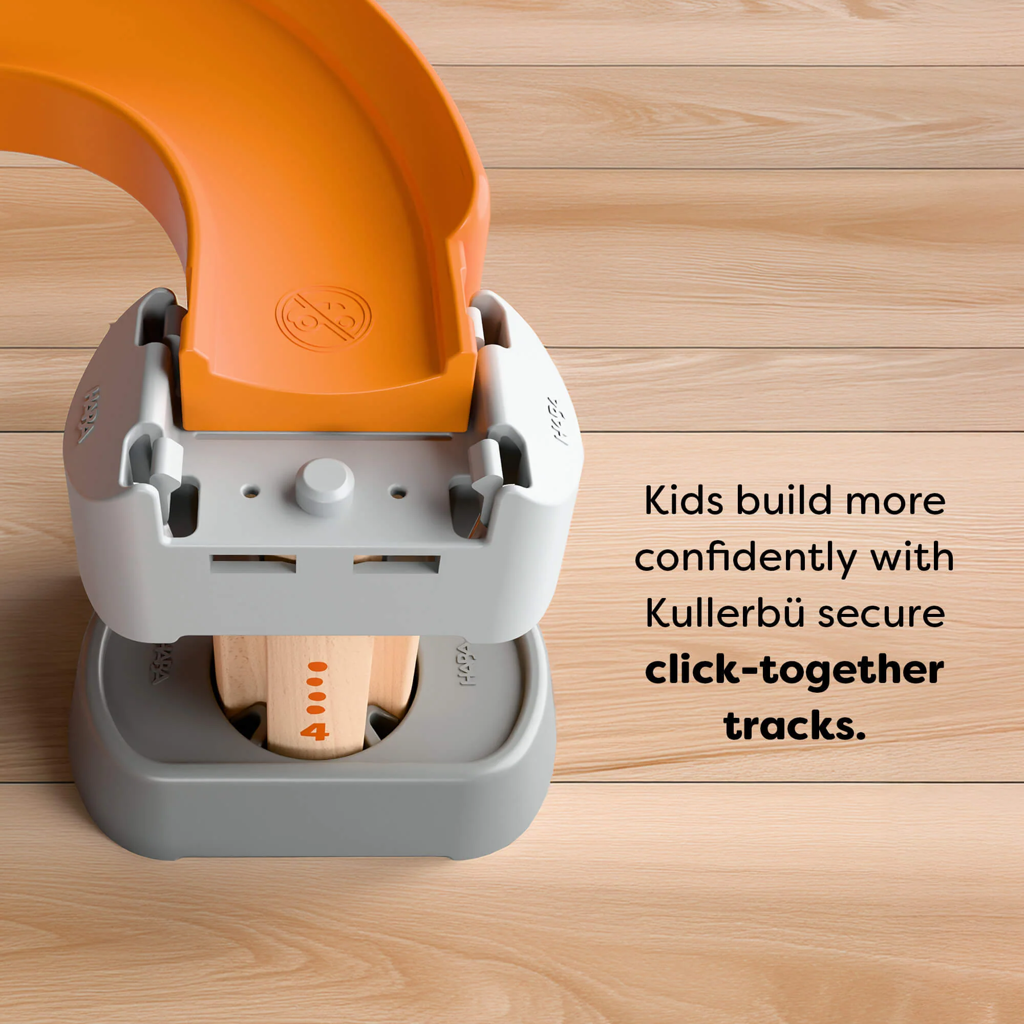 Kullerbu Colorful Curves Build & Grow 39-Piece Ball Track Set