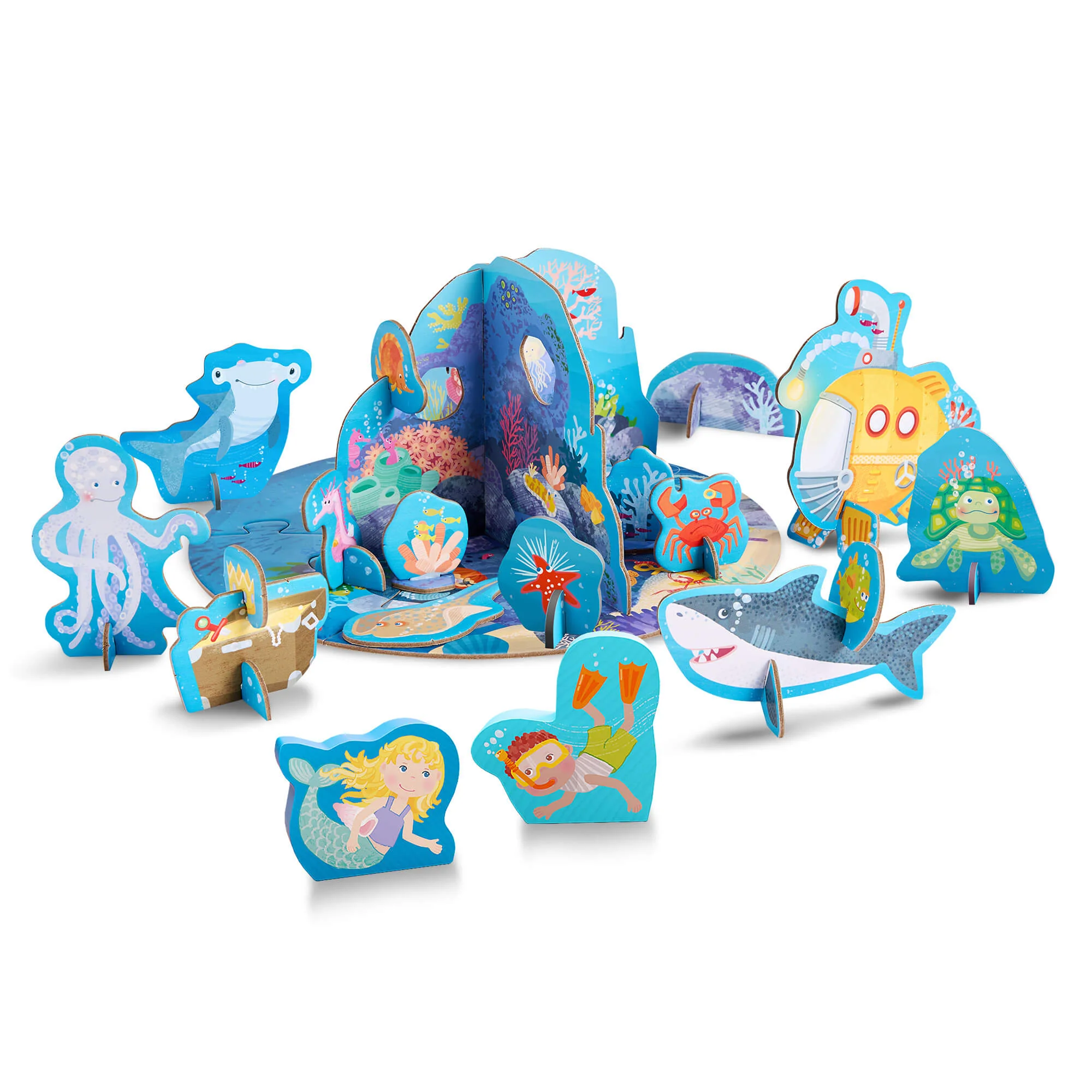 3D Puzzle Play World – Underwater Seascape Set