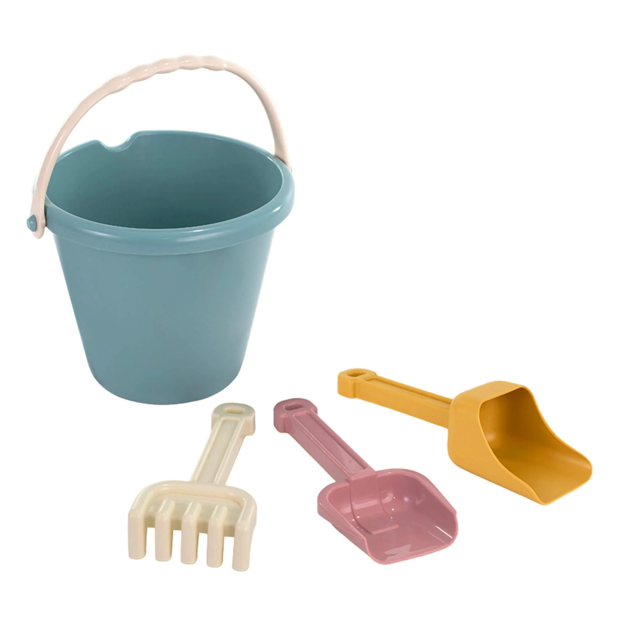 Miniland ECO Large Sand Toys Set with Bucket Shovel Rake Sieve