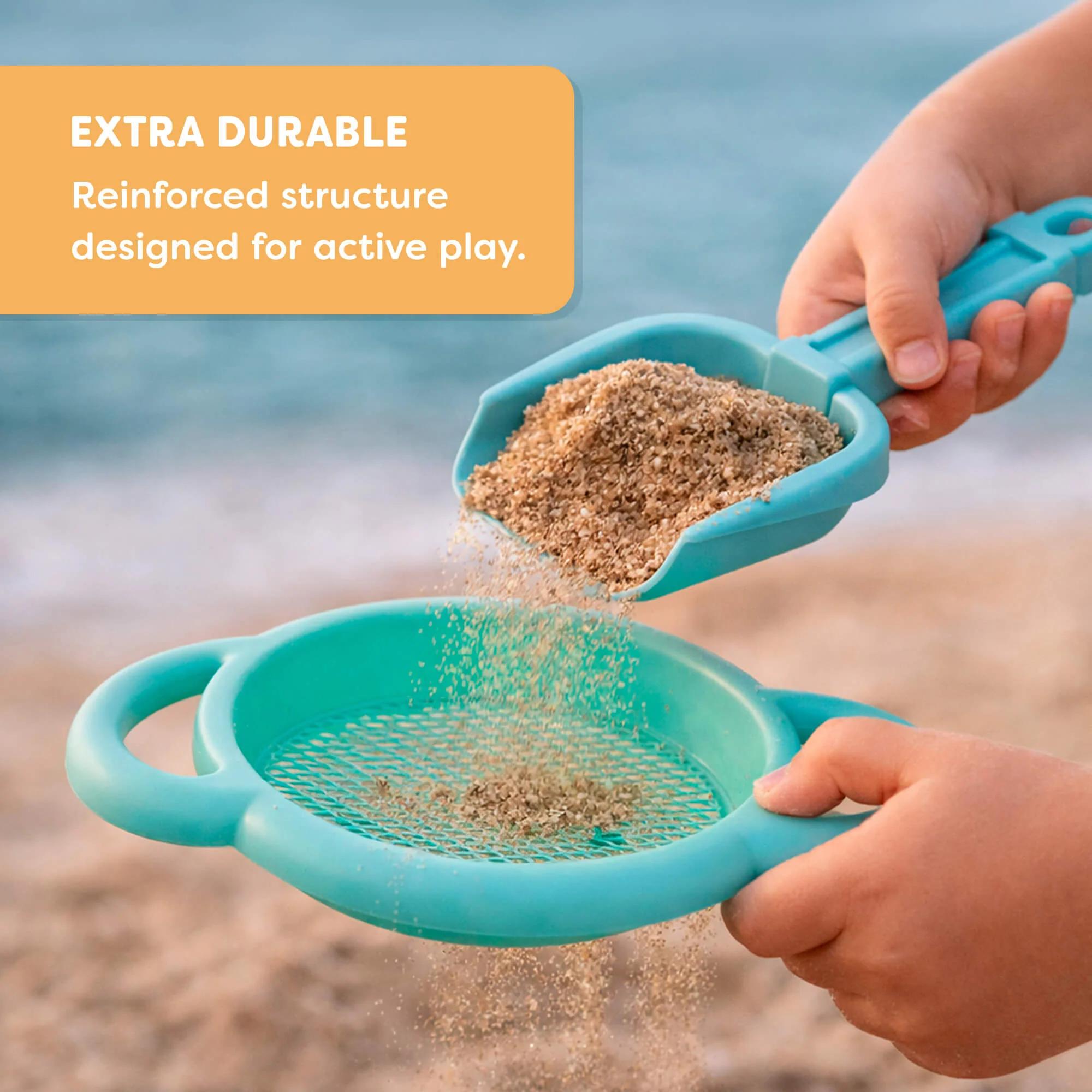 Miniland Eco Construction Sand Toy Set with Bucket and Tools