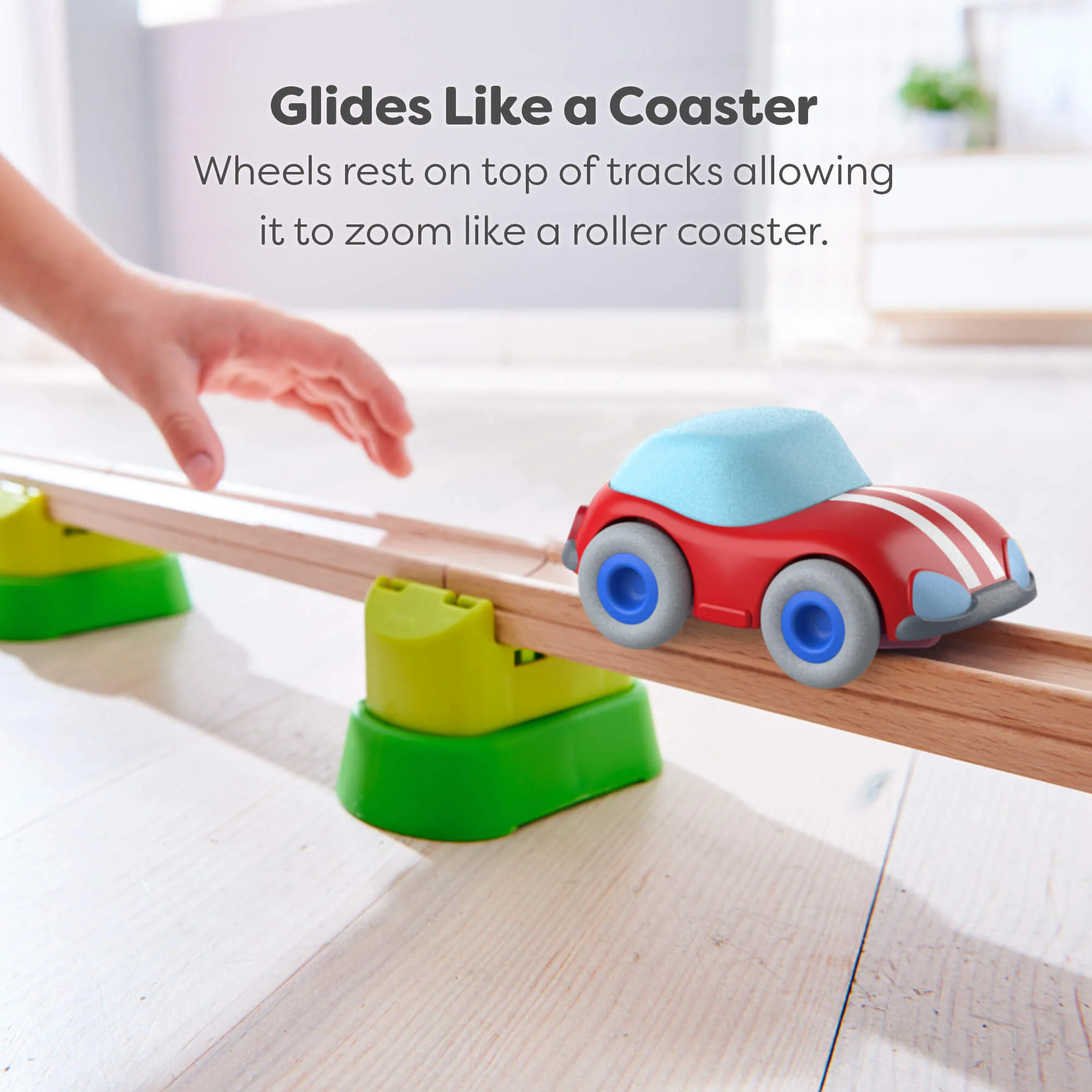 HABA Cars Red Speedster with Momentum Motor for Toddlers