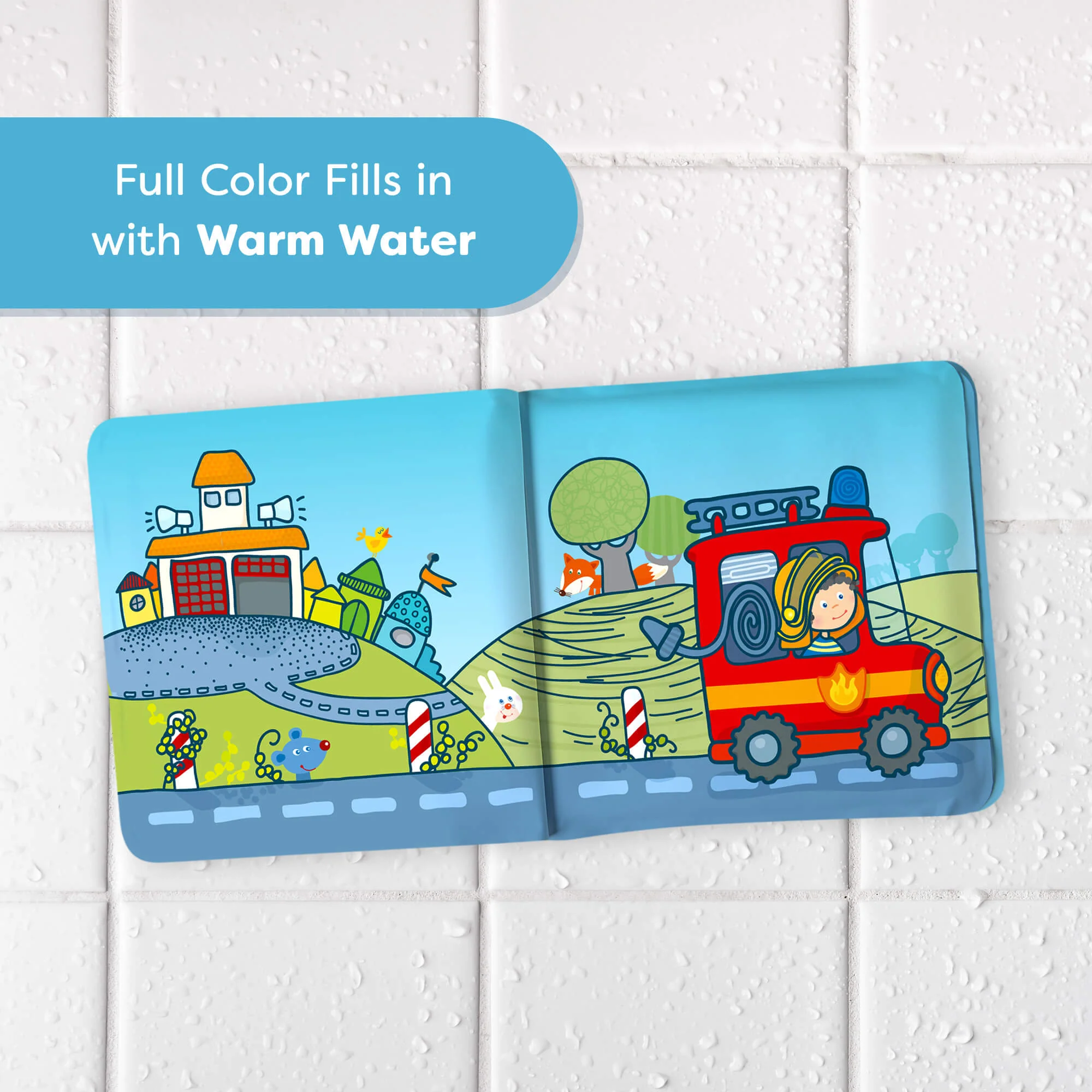 Fire Brigade Magic Color Changing Bath Book for Bathtub Play