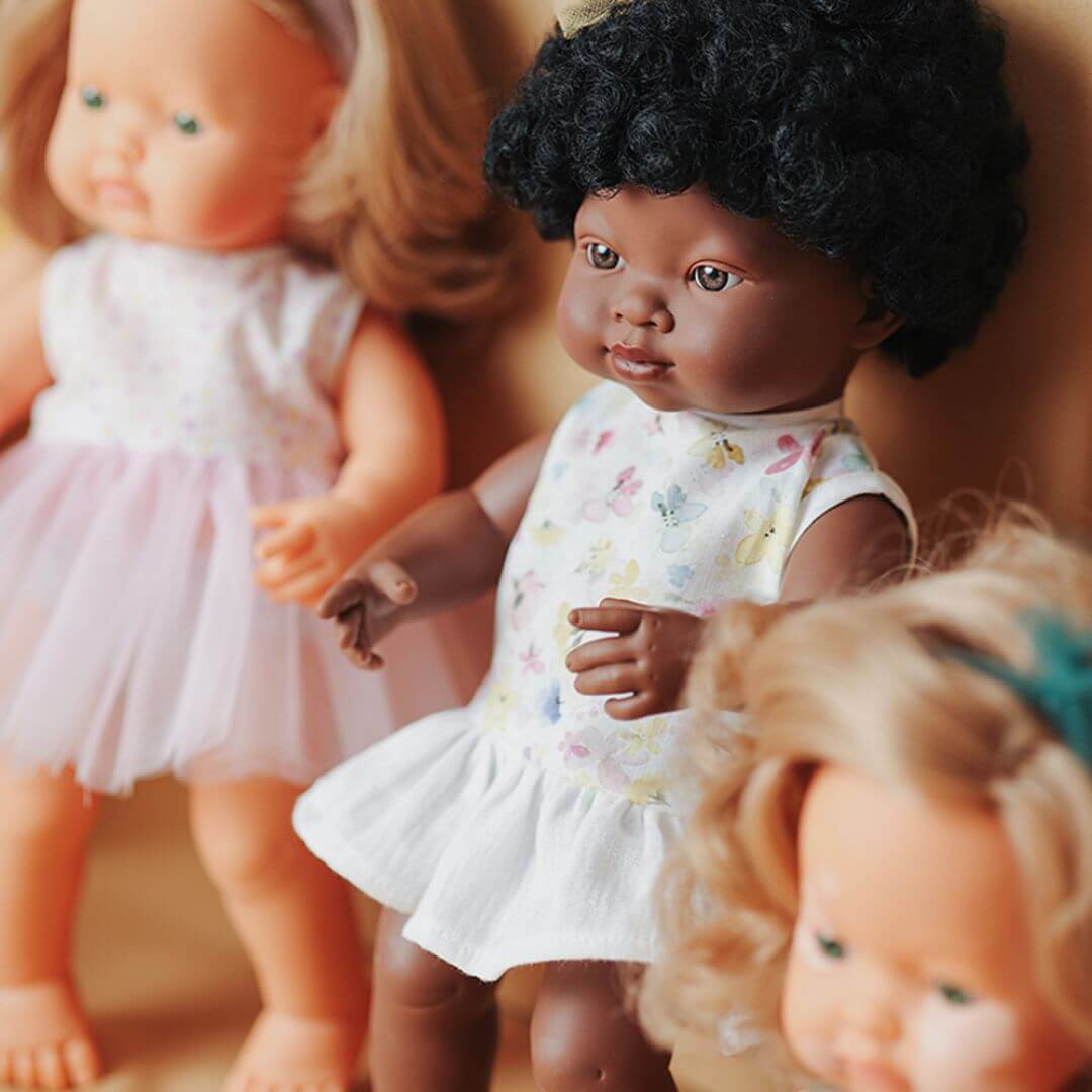 Miniland Realistic Doll Diversity Bundle of Six 15 Inch Dolls