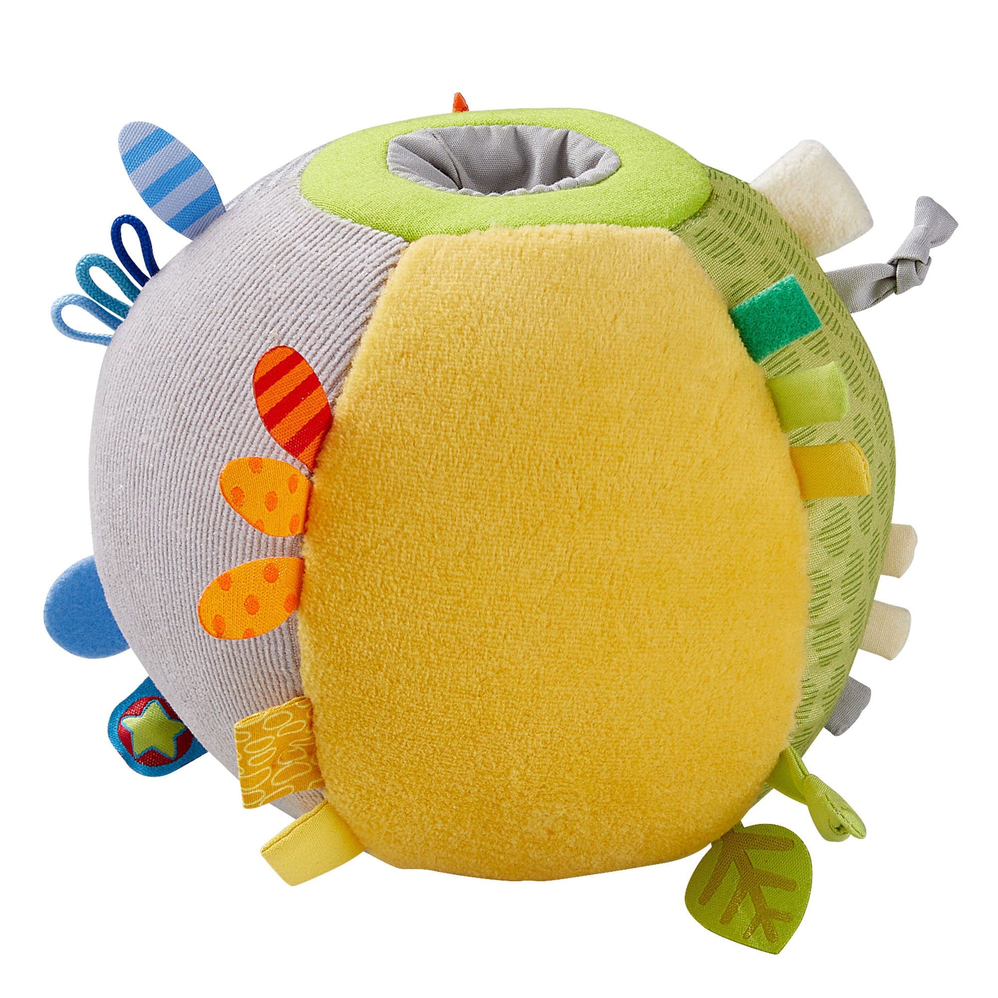Discovery Ball Plush Baby Toy with Rattle and Textures for 6 Months Up
