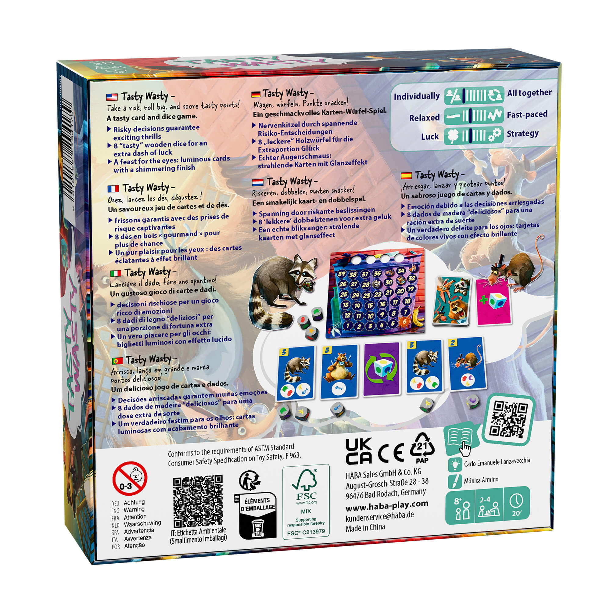 Tasty Wasty Dice Game for Family Game Nights and Fast Fun