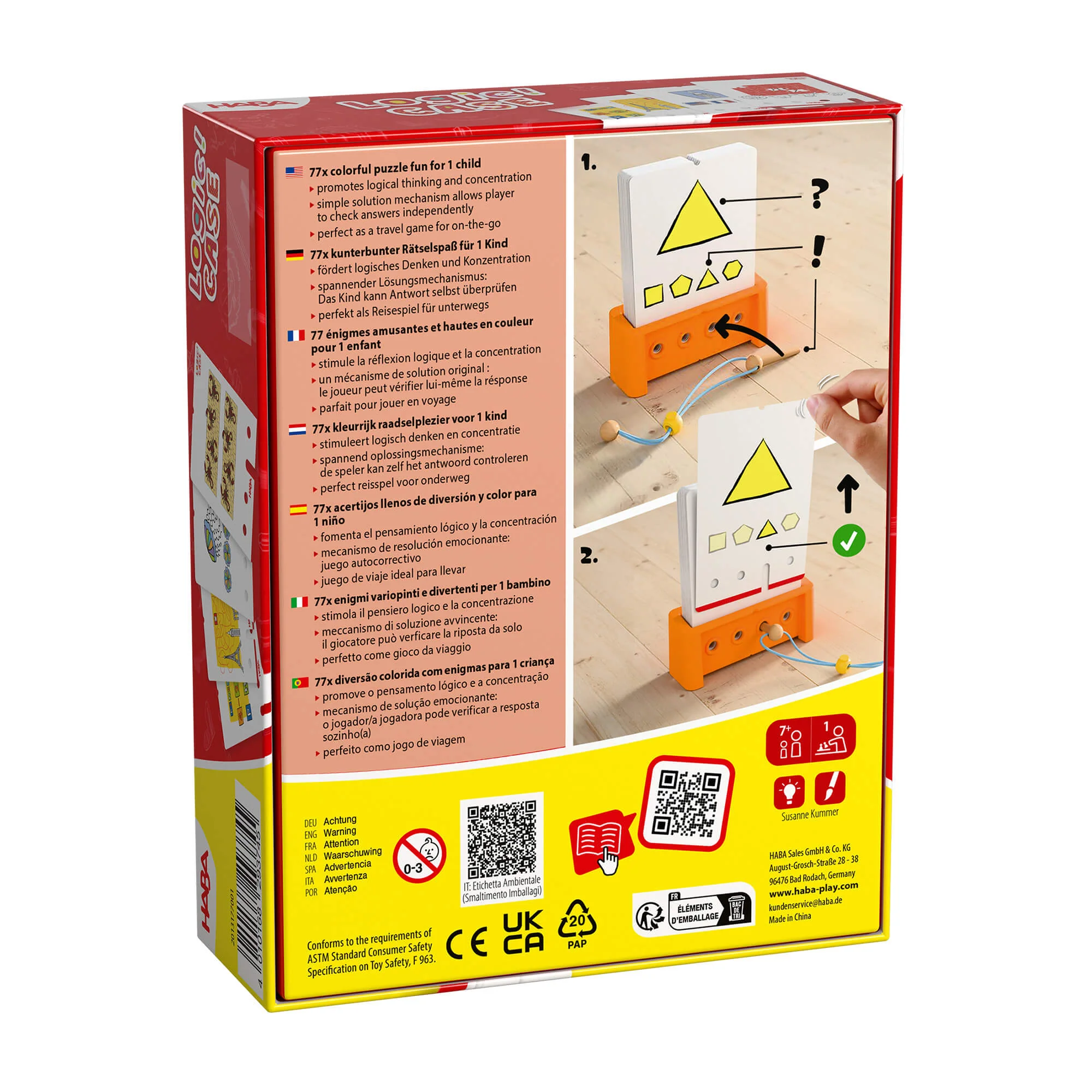 Logic! CASE 7+ Starter Set Puzzle Game for Confident Young Thinkers
