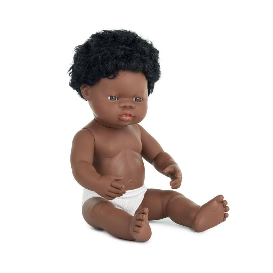 Miniland Realistic Boy Doll 15 Inch with Movable Limbs