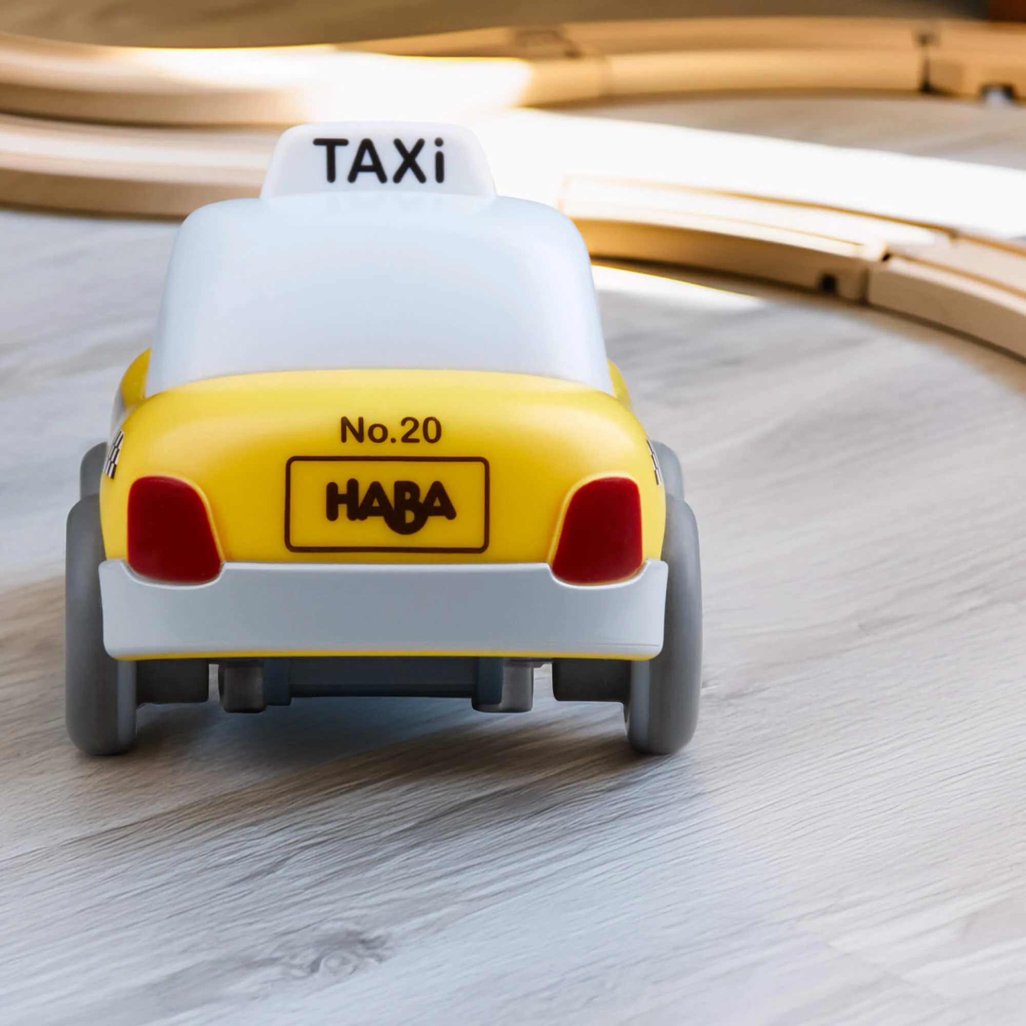 HABA Cars Toy Taxi with Momentum Motor for Toddlers