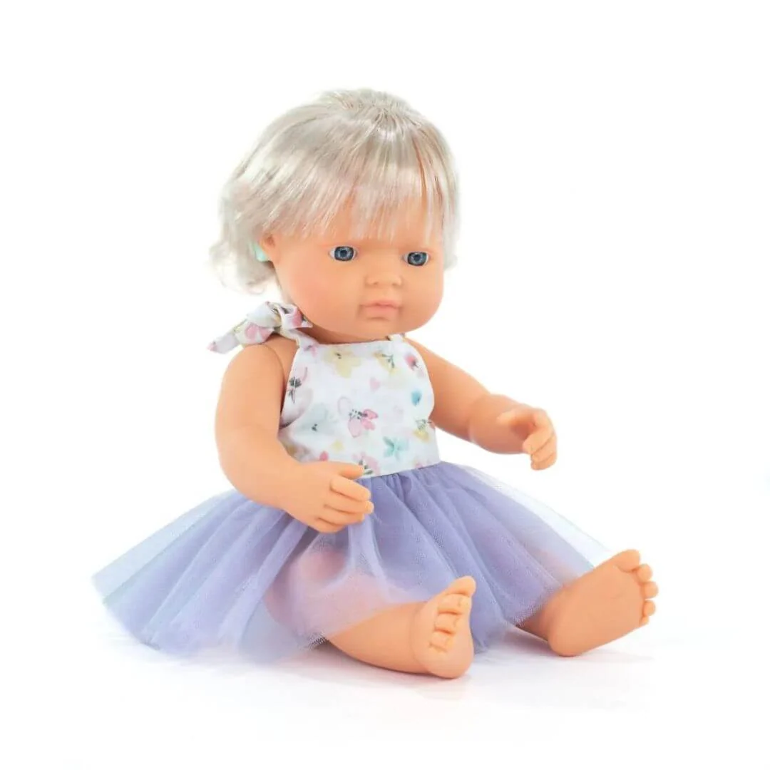 Miniland My Friends & Me 15" Girl Doll with Cochlear Implants