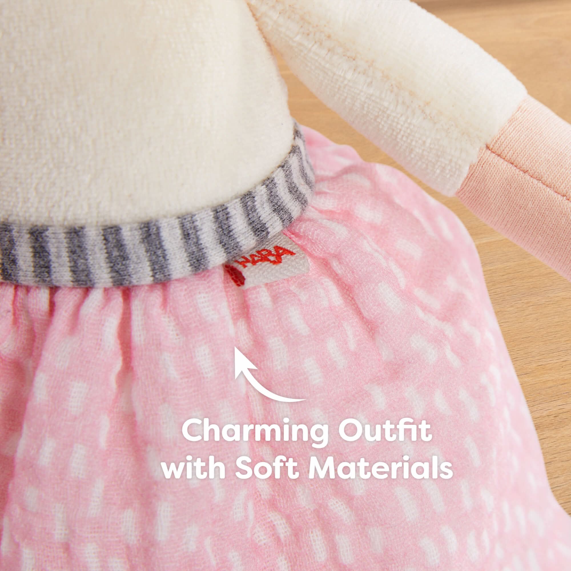 Snug Up Doll Lauren with Pink Skirt and Gray Mary Jane Shoes