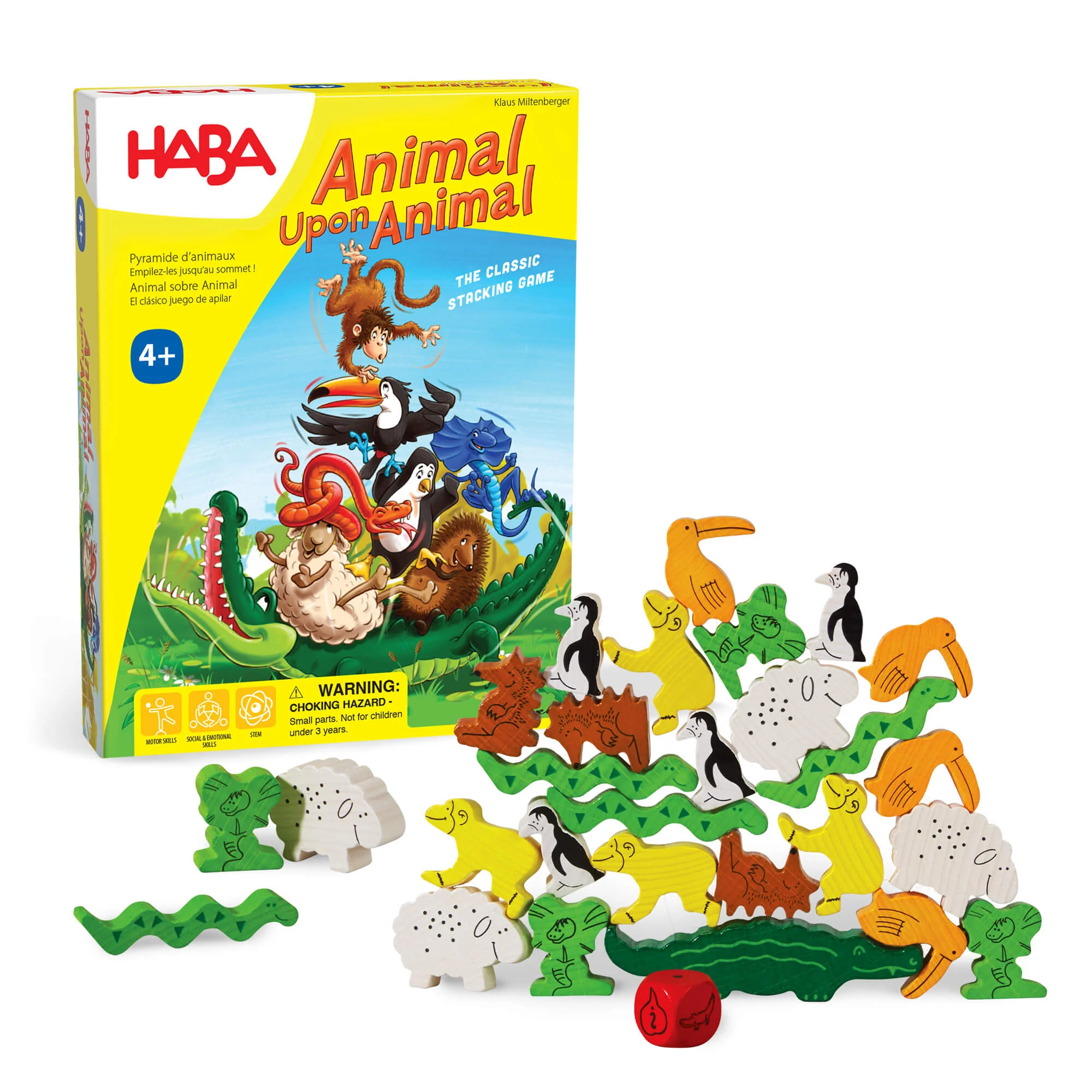 Animal Upon Animal Stacking Game, Compact Version