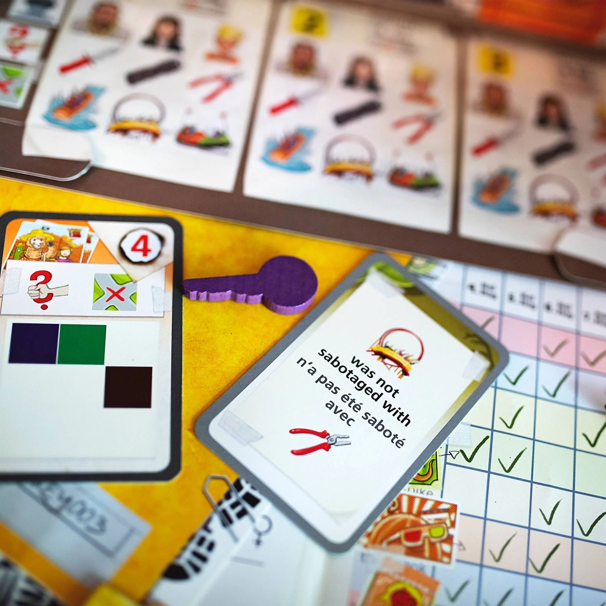 The Key: Sabotage at Lucky Llama Land 侦探桌游